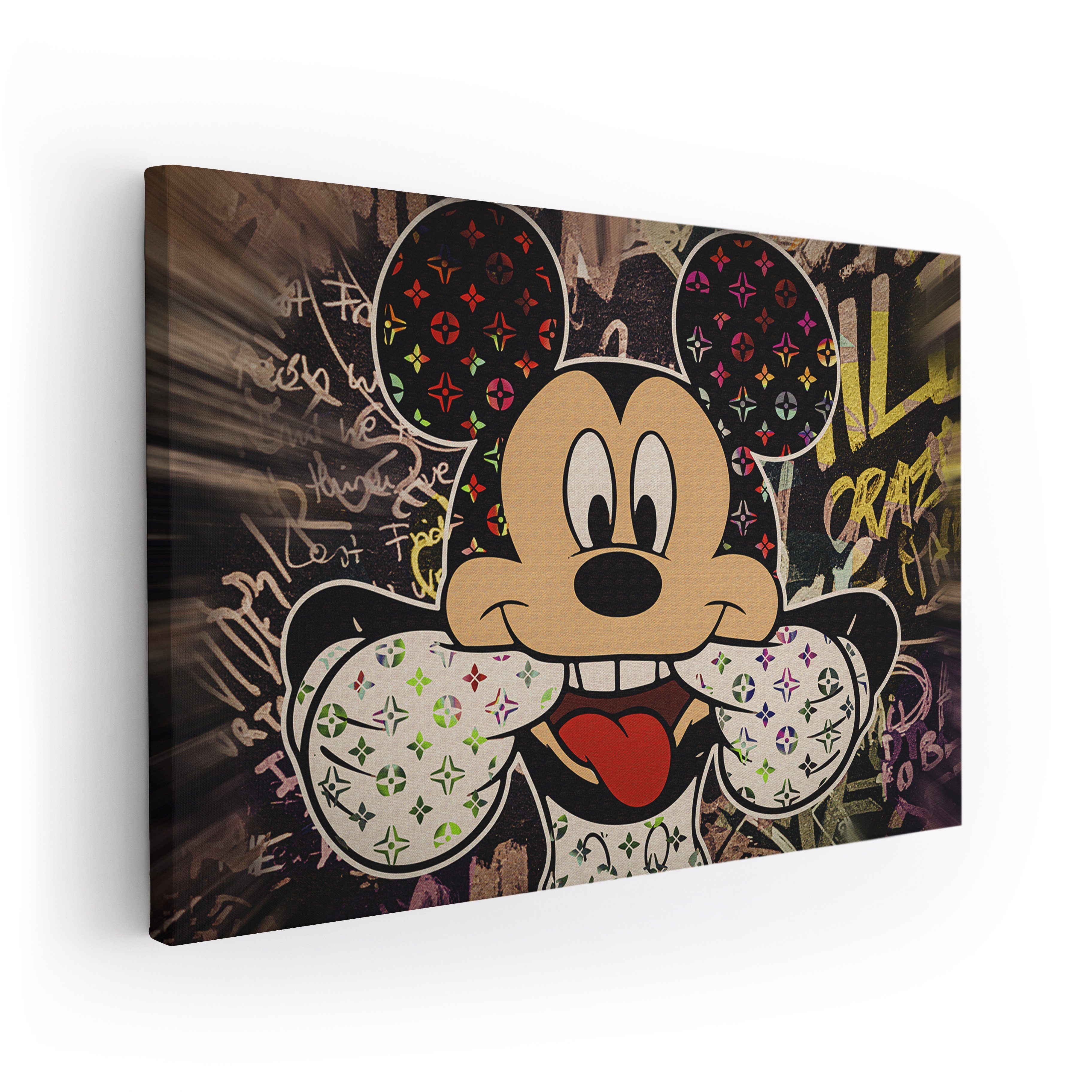 ArtMind XXL-Wandbild Micky makes fun, Premium Wandbilder als Poster & gerahmte Leinwand in 4 Größen, Wall Art, Bild, moderne Kunst