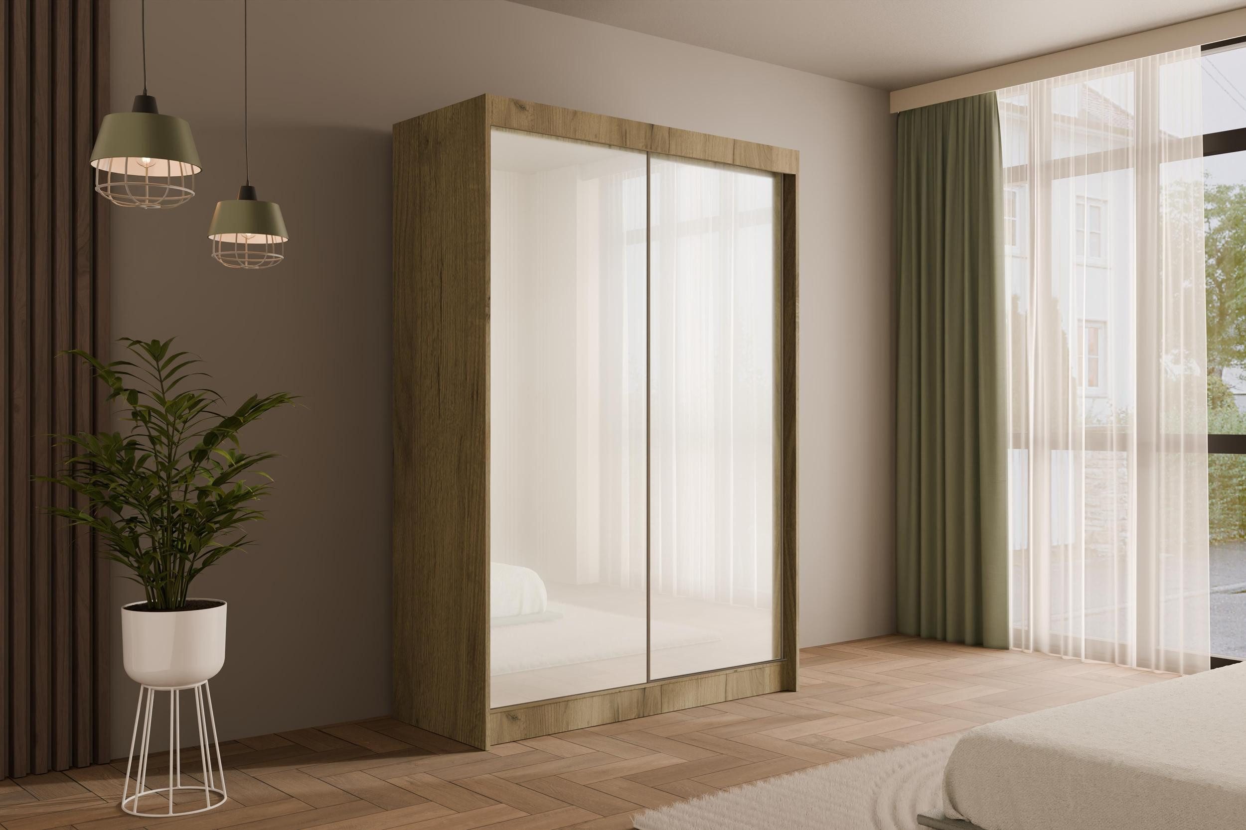 ALTDECOR Schiebetürenschrank PEKA (Kleiderschrank Garderobenschrank mit günstig online kaufen