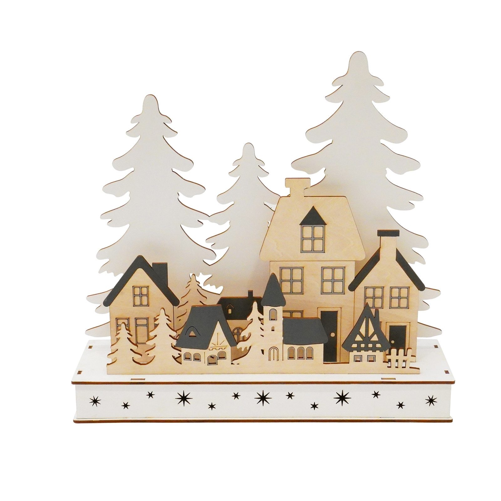 HTI-Living Weihnachtsdorf LED Weihnachsszene Dorfidylle, Weihnachtsdeko Leu günstig online kaufen