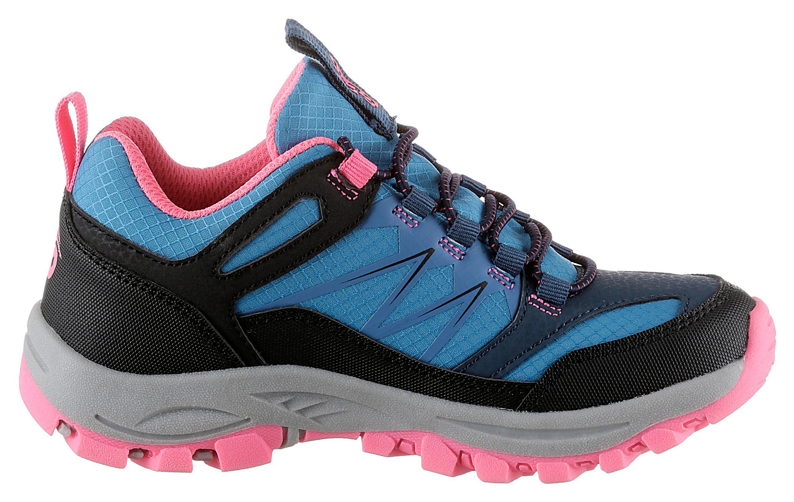 Dockers Gerli by Slip-On blau-schwarz-pink Sneaker mit Schnellverschluss