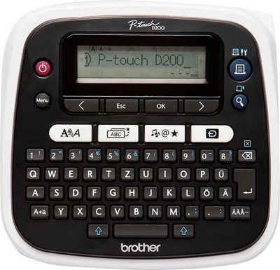 Brother P-touch D200BWVP Etikettendrucker, (für Zuhause und das Homeoffice inkl. Netzadapter)