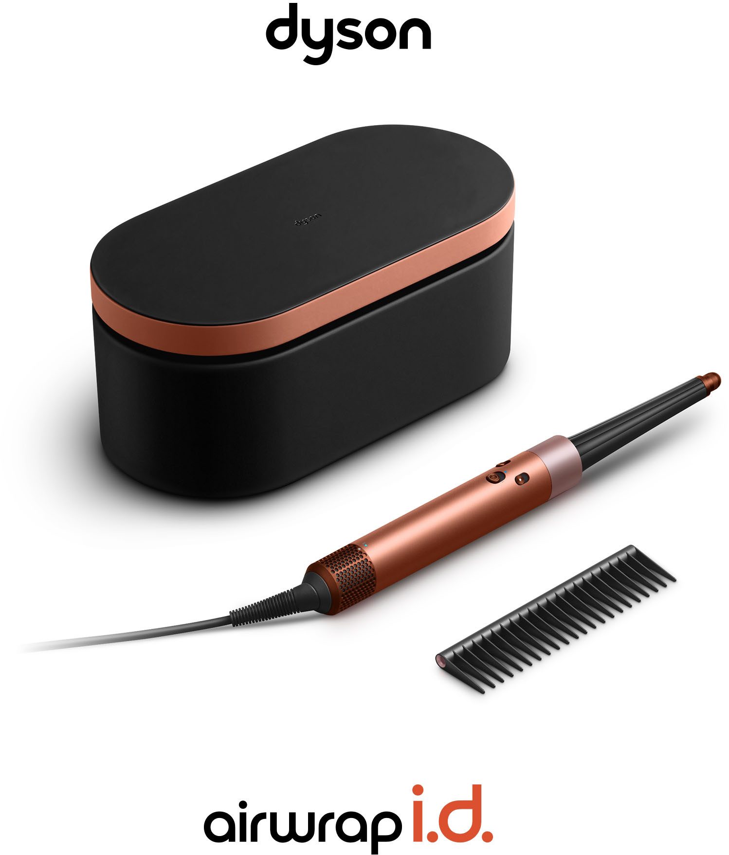 DYSON Multihaarstyler Airwrap i.d.TM Multi-Haarstyler und - trockner, Amber Silk, Limitierte Geschenkedition inkl. Entwirrkamm