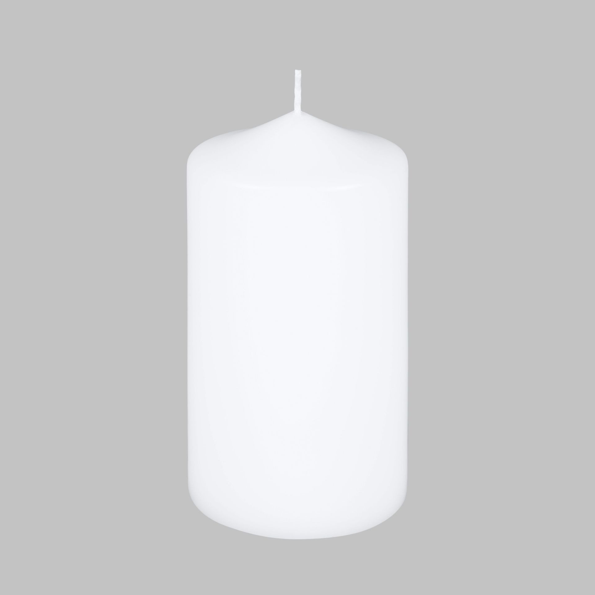Jaspers Kerzen Stumpenkerze Premium Stumpenkerzen Weiß 150 x 80 mm, 1 Stück