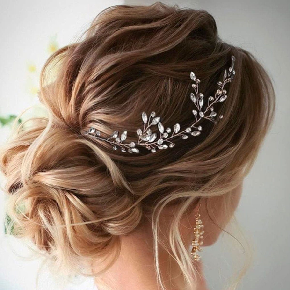 Frau Perle Kopfschmuck,für Haar Diadem Blume Hochzeit Braut Stirnband Rebe Jormftte