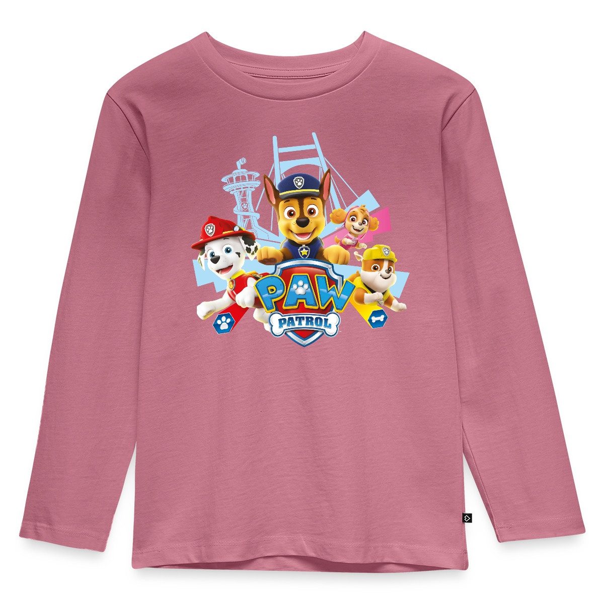 T-Shirt Paw Patrol Logo Kinder Premium Langarmshirt