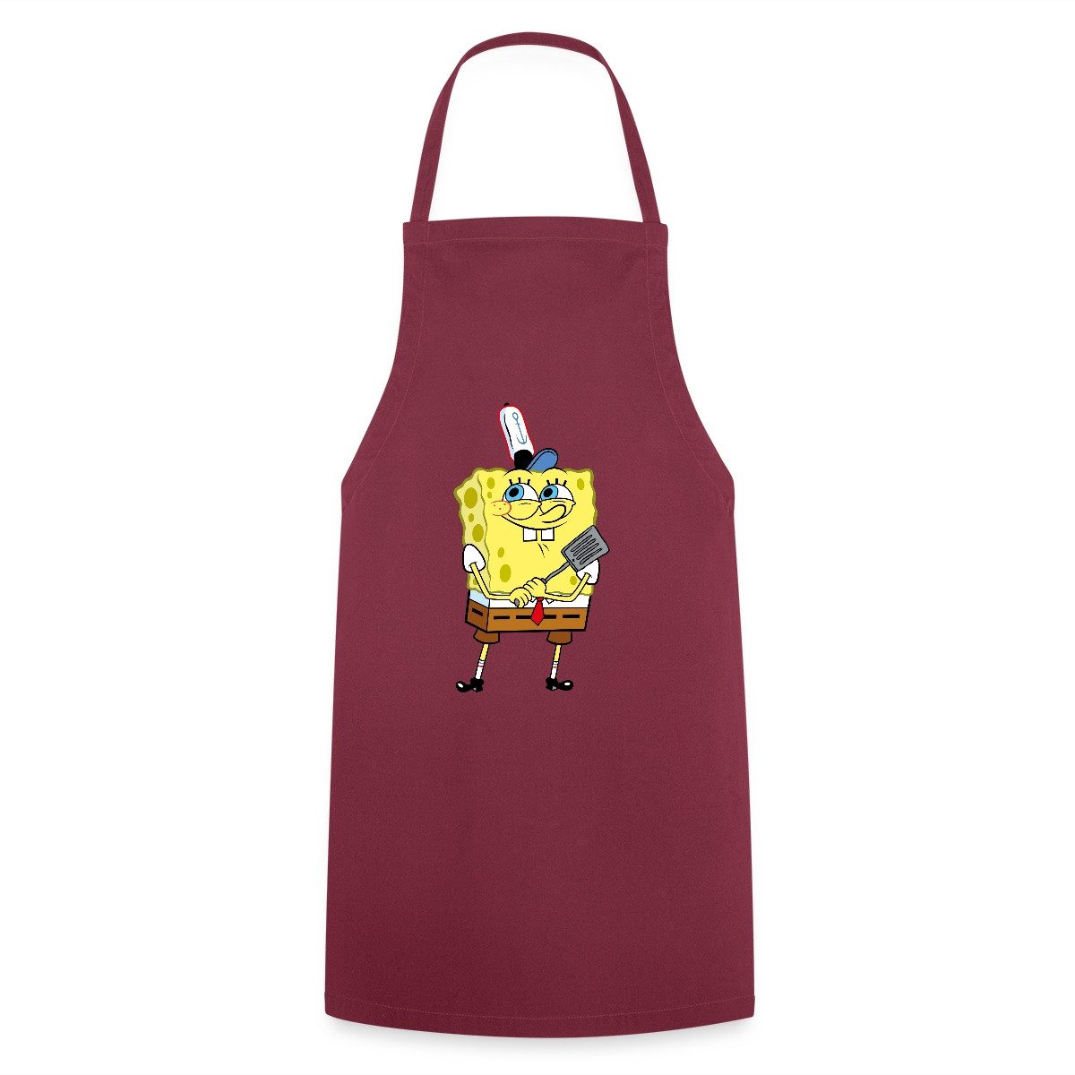 Spreadshirt Kochschürze SpongeBob Schwammkopf Burger Braten Kochschürze, (1-tlg)
