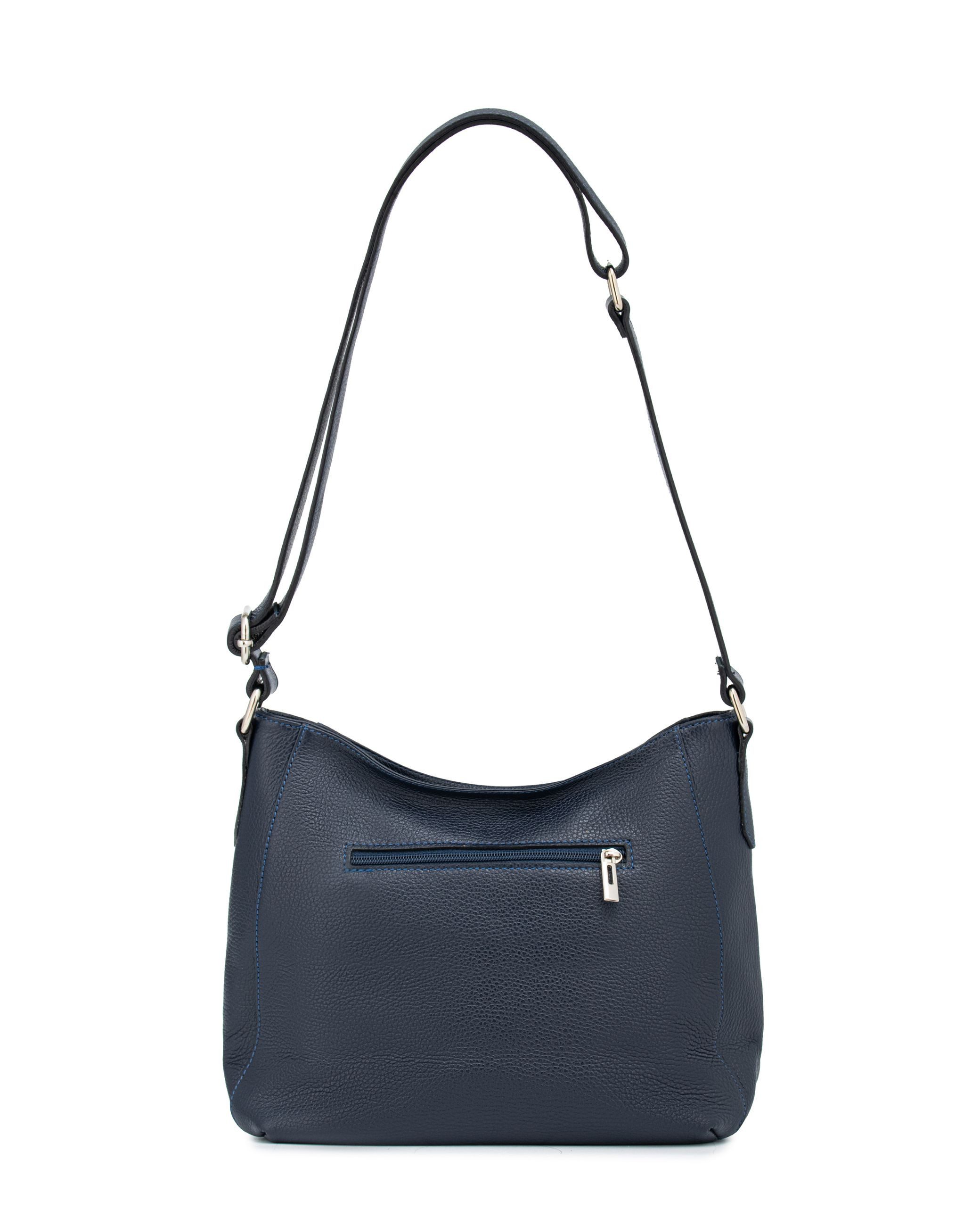 Caspar Schultertasche Klasissche Damen Leder Schultertasche - PREMIUM LINE - Modell No.865, elegant, robust & unempfindlich - 100% Echtleder - Handmade in Italy