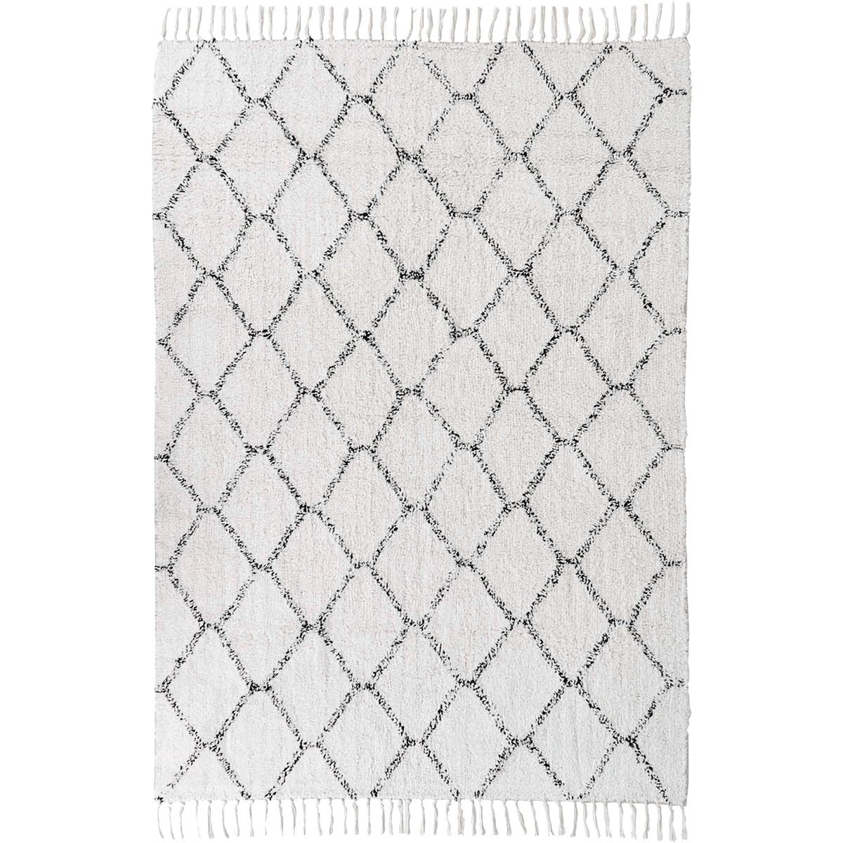 House Nordic Teppich House Nordic Teppich GOA 120x180 cm Gemustert Baumwolle Weiß Rechte