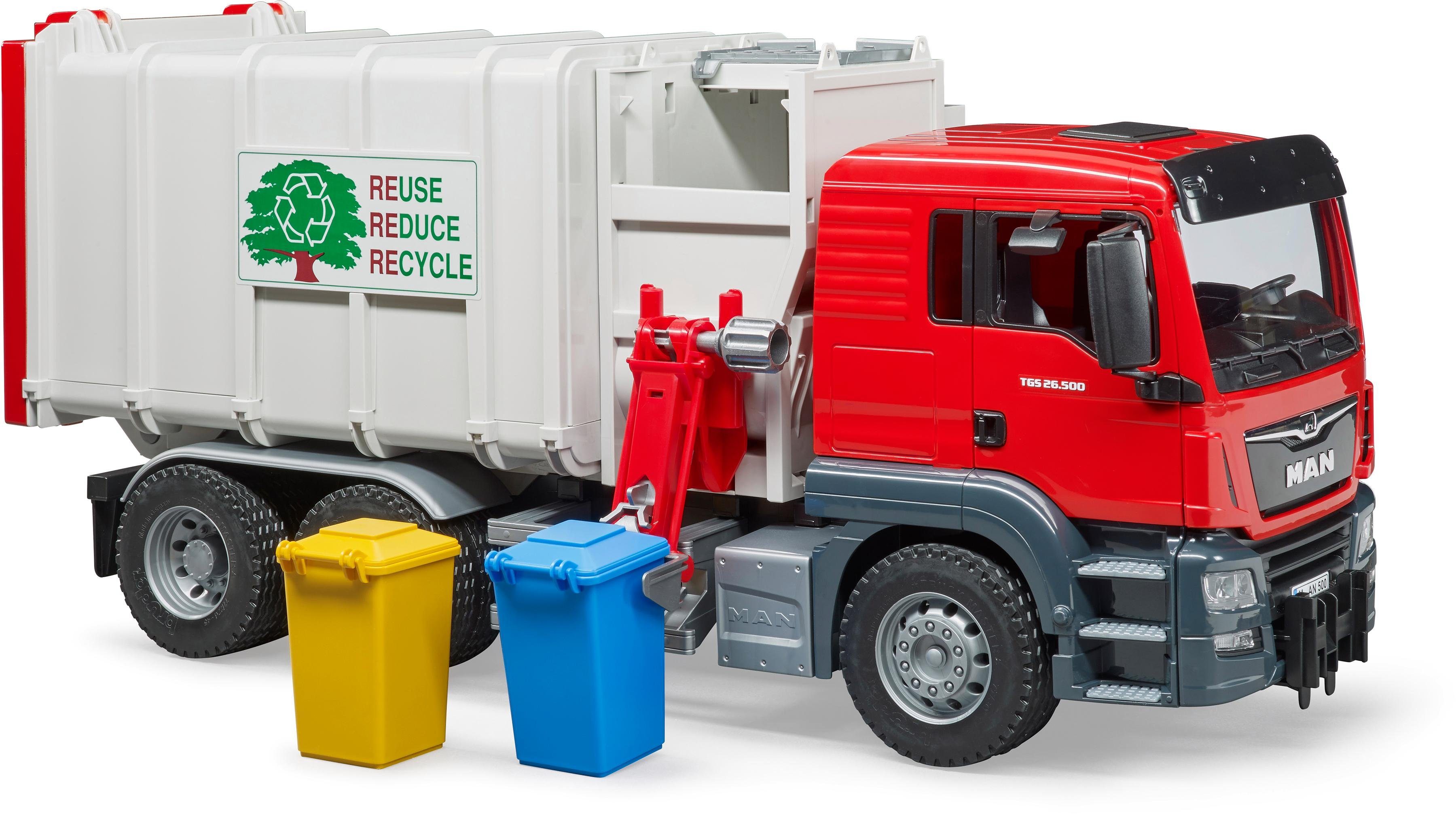 Bruder® Spielzeug-Müllwagen MAN TGS Seitenlader LKW