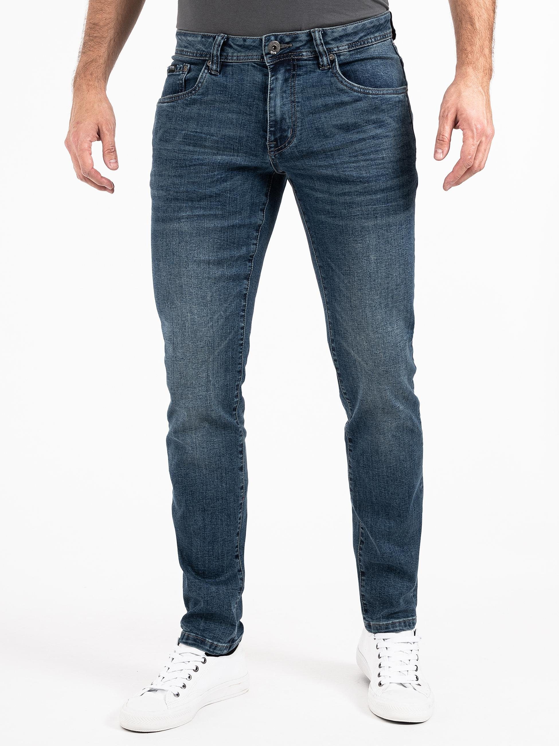 PEAK TIME Slim-fit-Jeans Mailand Herren Jeans mit super hohem Stretch-Anteil blau