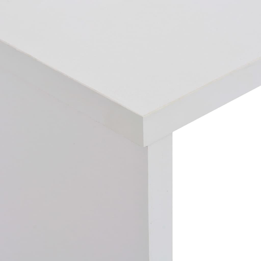 cm 130x40x120 mit Tischplatten Bartisch Esstisch furnicato (1-St) Weiß 2
