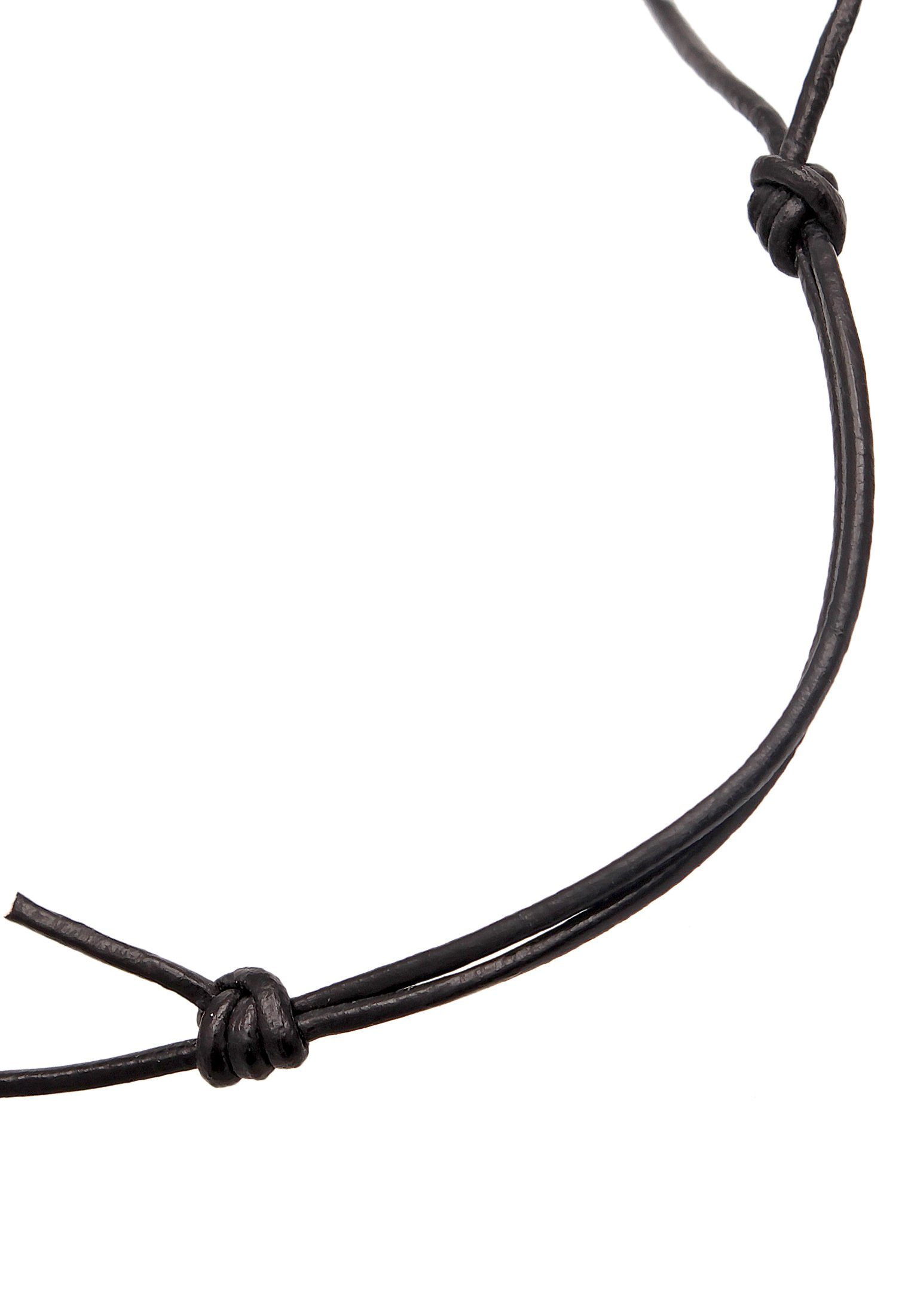 Elli Charm-Einhänger Charmträger Rinds-Lederband 925 Silber, Charmträger