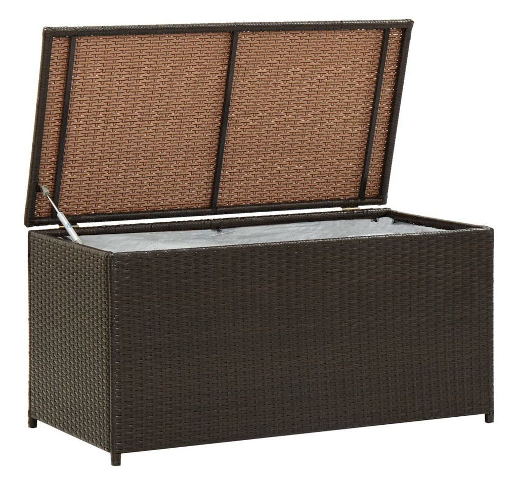 Thumbnail - vidaXL Gartenbox, Gartenaufbewahrungsbox Poly Rattan 100x50x50 cm Braun