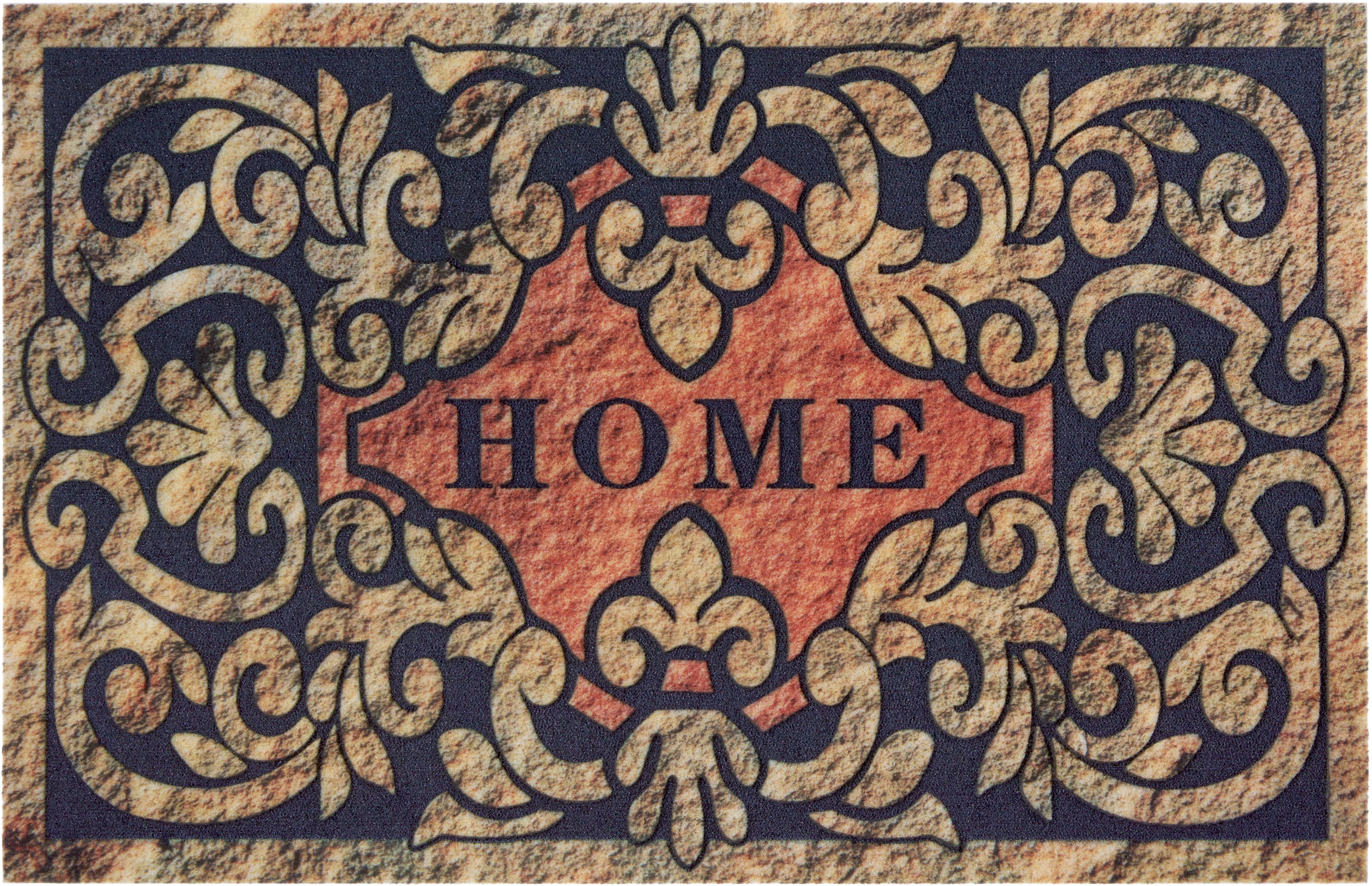 Design 6 Spruch, mit Schrift-Design, Fußmatte rechteckig, mm, Home Rutschfest Pflegeleicht, ornament, Robust, Höhe: Home affaire,