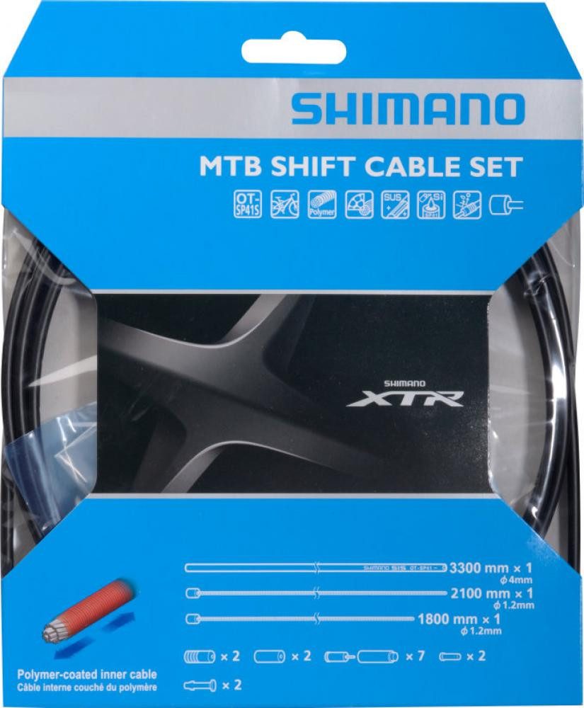 Shimano Schaltzug SHIMANO Schaltzug Set MTB XTR Schaltzug - polymerbeschichtet für Mount