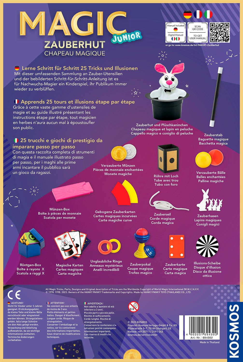 Kosmos Zauberkasten Magic Zauberhut DFI