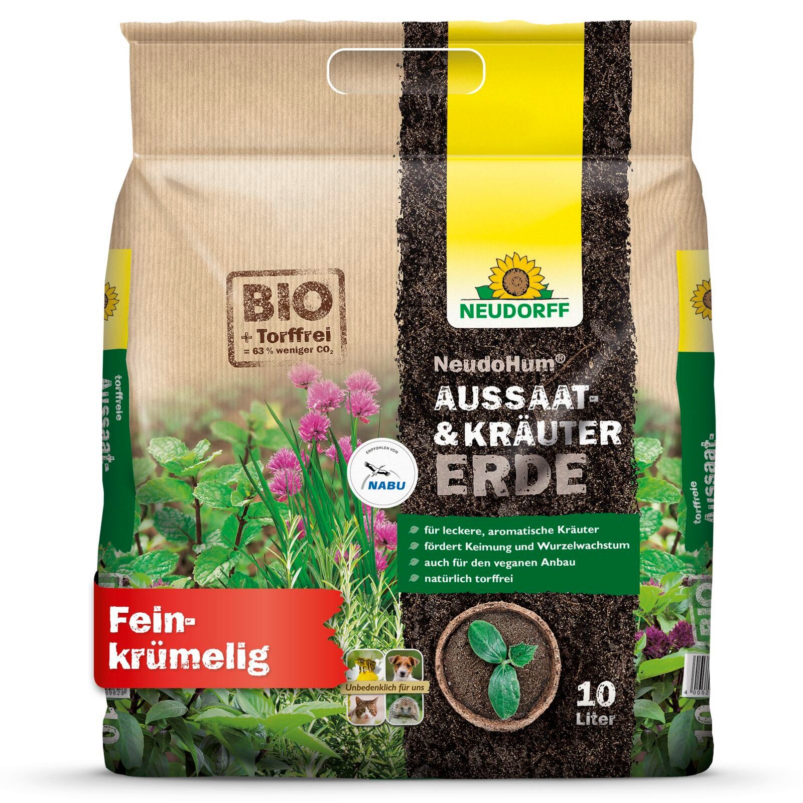 Neudorff Spezialerde NeudoHum Aussaat- & Kräutererde 10 Liter