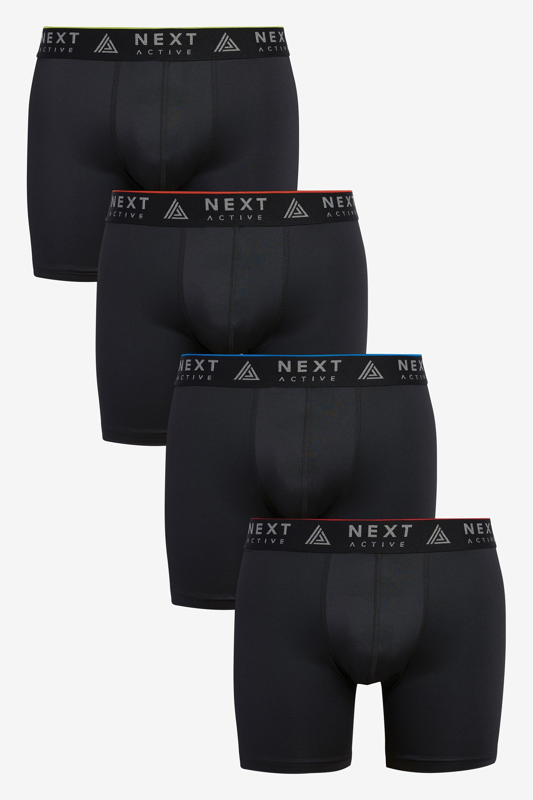 Boxershorts 4er-Pack Sport-Unterhosen in längerer Länge