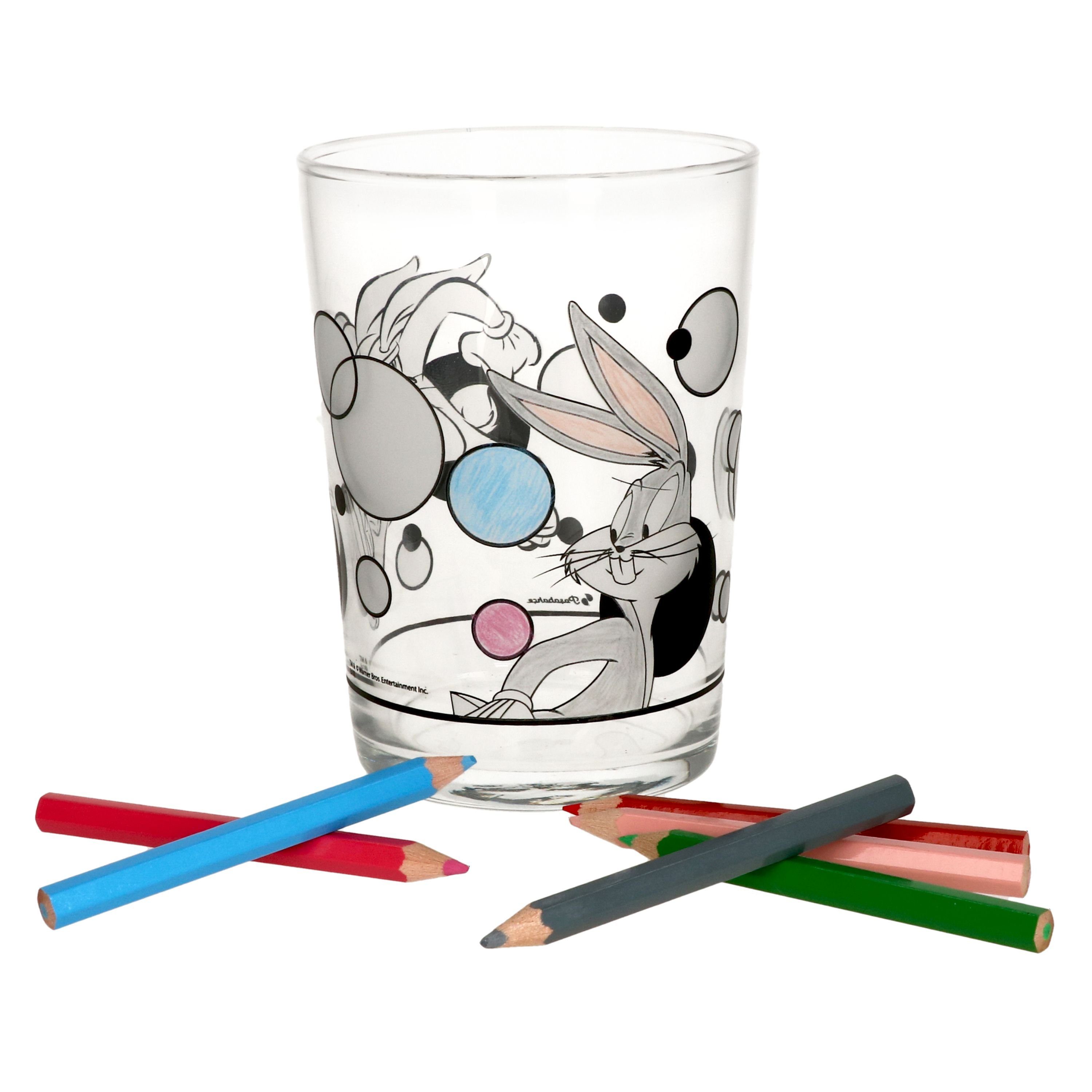 MamboCat Glas Glas zum Anmalen 350ml Bugs Bunny - 0168440, Glas