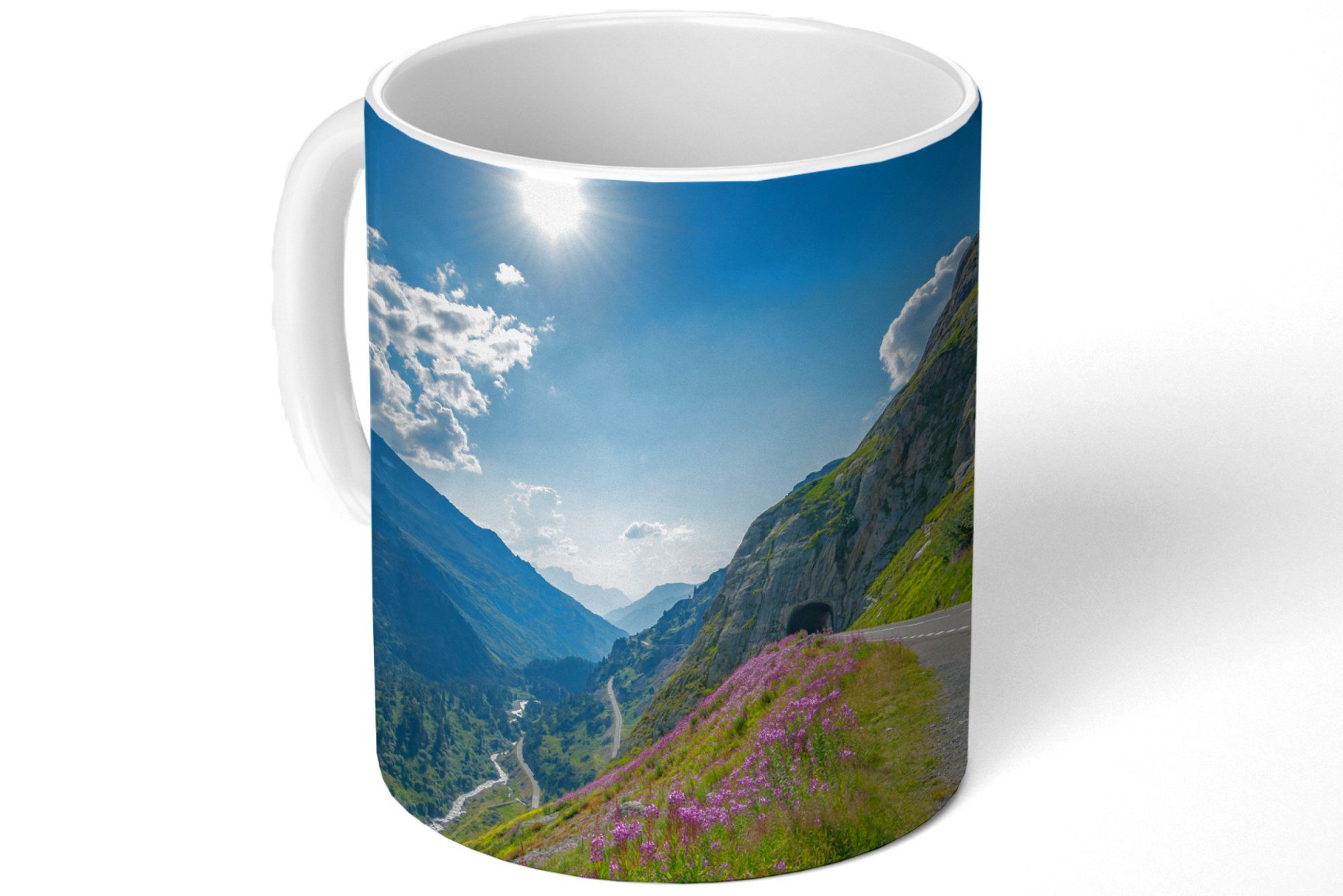 Tasse Alpen - Schweiz Teetasse, Teetasse, Natur, MuchoWow Becher, Kaffeetassen, Geschenk Keramik, -