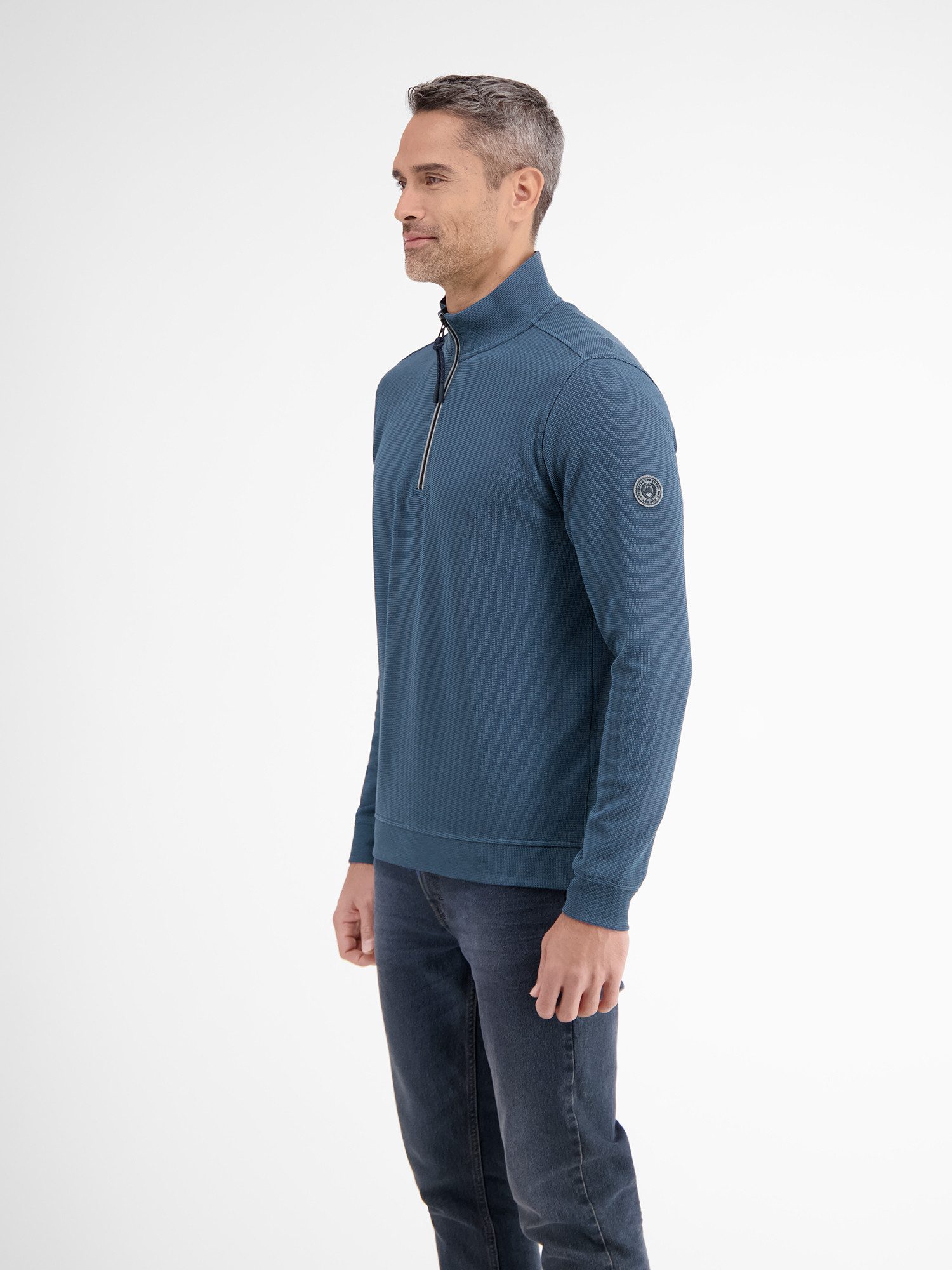 LERROS Sweatshirt Unifarbener Sweattroyer für Herren
