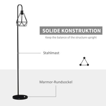 HOMCOM Stehlampe Stehlampe im Industrie-Stil, E27 Sockel