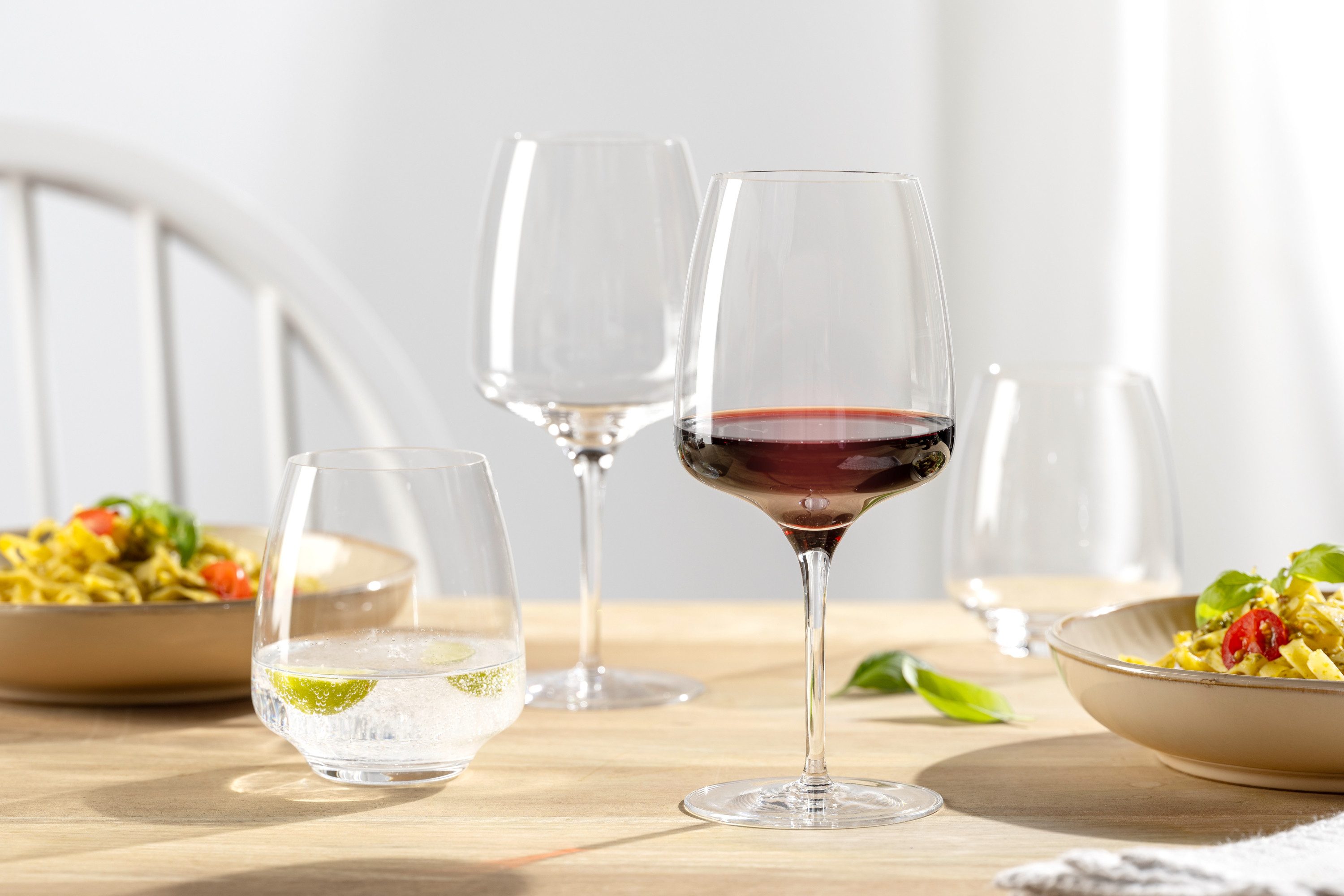 LEONARDO Gläser-Set Trinkglas-Set CESTI, 8-teilig, 8-tlg., Kristallglas, 4 Kelchgläser 500 ml, 4 Trinkgläser 460 ml, spülmaschinengeeignet