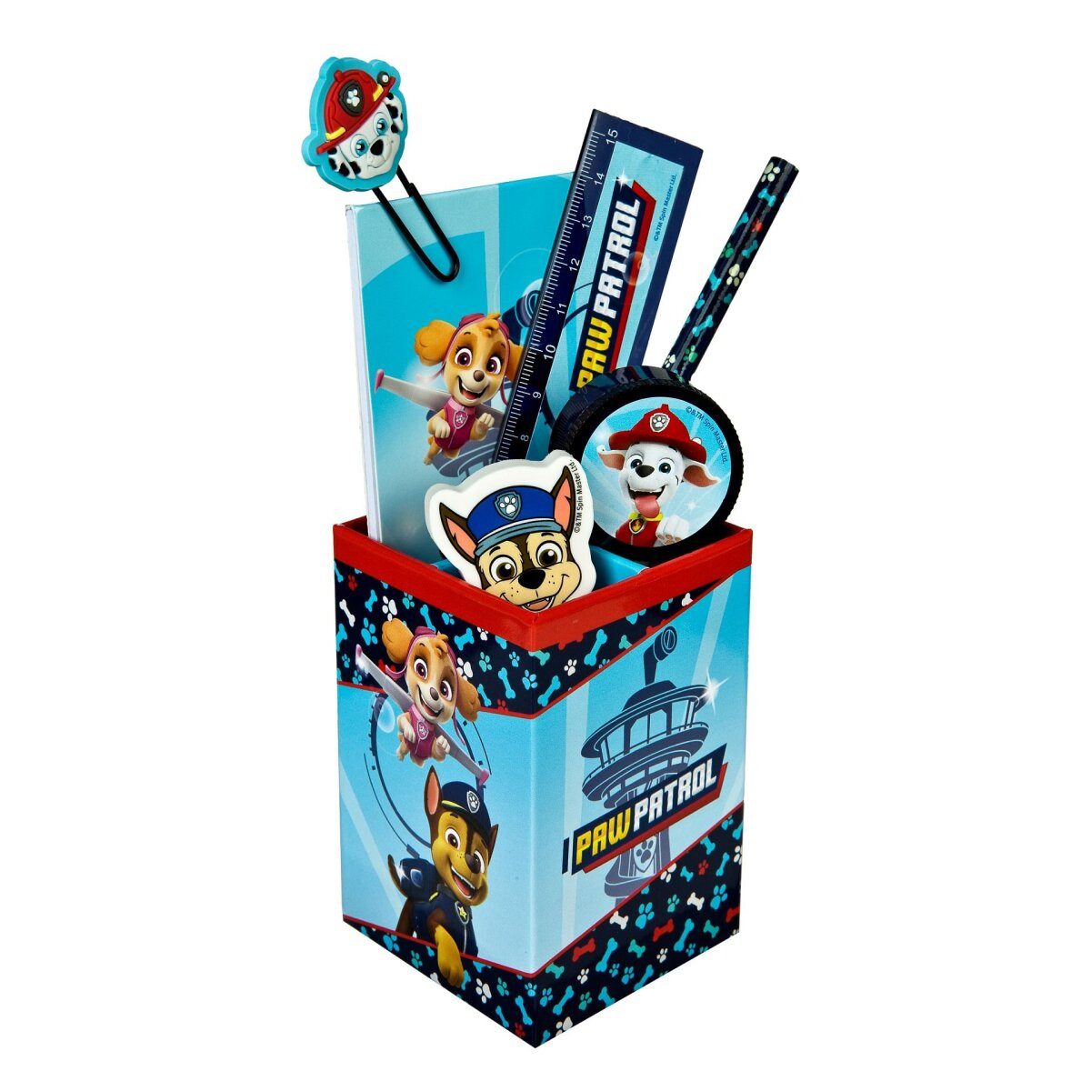 PAW PATROL Kreativset Paw Patrol Карандаши Köcher Praktisches 7-teilig für Schule