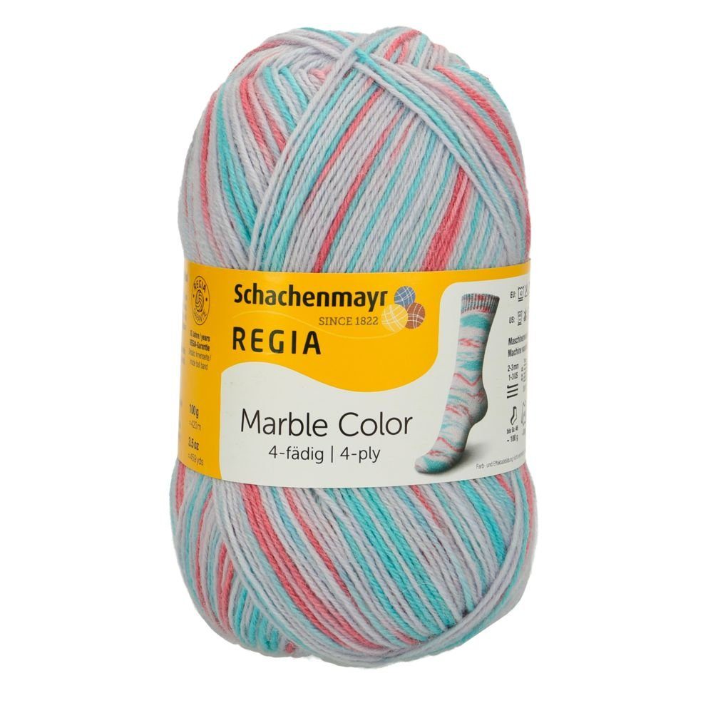 Regia Sockenwolle 4-fädig Wolle zum Socken stricken, häkeln Häkelwolle, 420,00 m (100g Sockengarn 4fädig, Strumpfwolle 4fach, Wolle zum Socken und Strümpfe stricken oder häkeln), trocknergeeignet