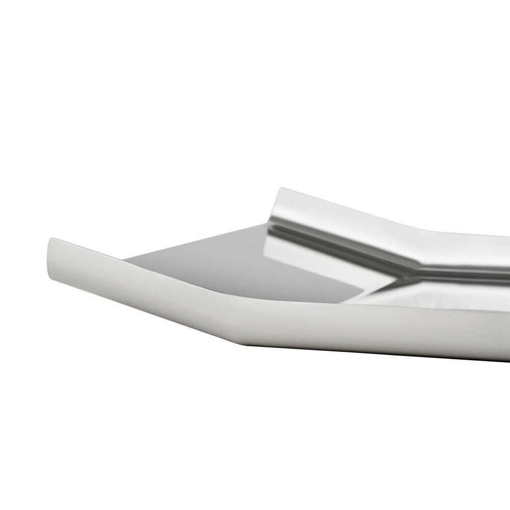 Alessi Tablett Tablett Arran 48x25 cm edelstahl, Edelstahl, Tablett Arran, 48,00cm, Edelstahl