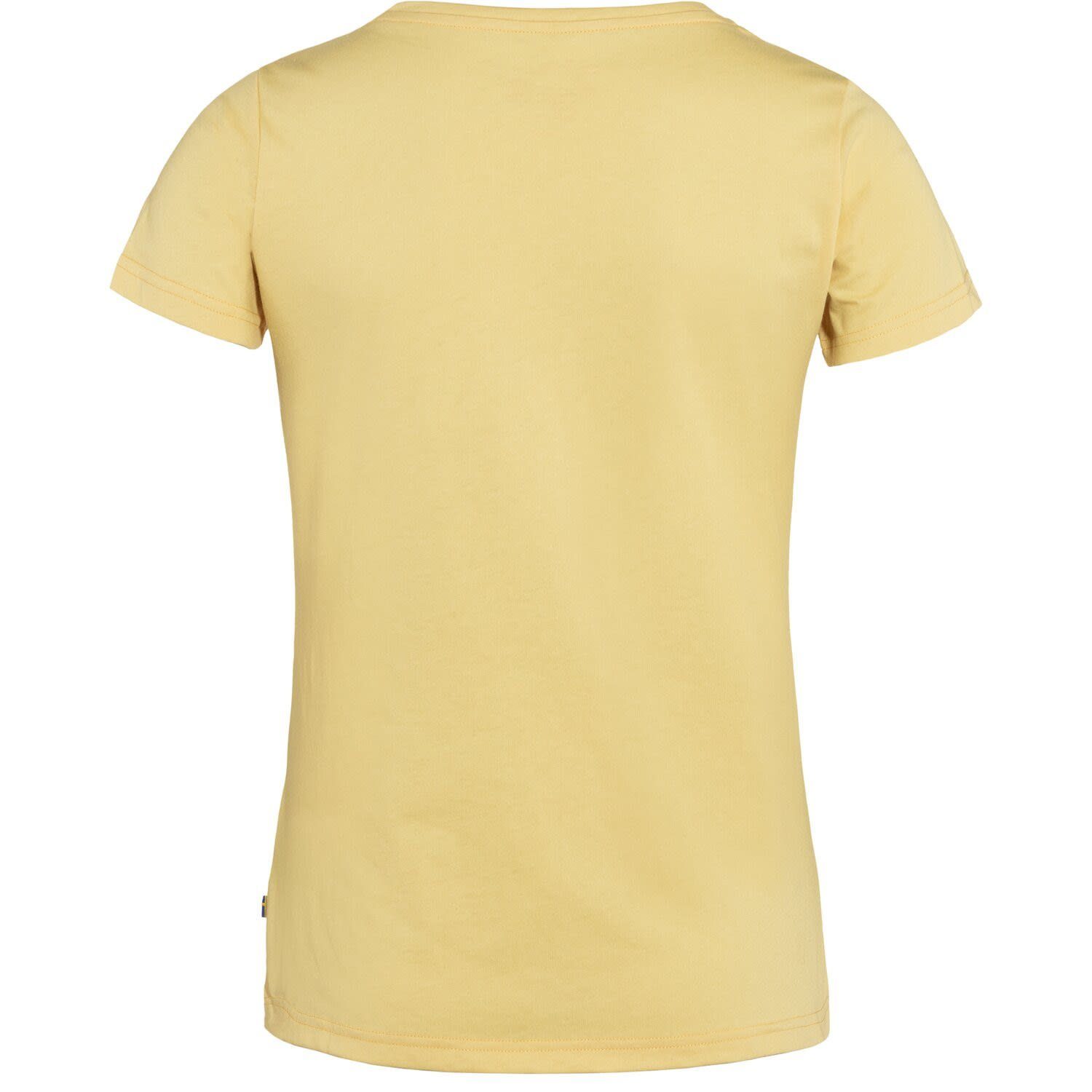 Fjällräven T-Shirt Fjällräven W T-shirt Kurzarm-Shirt Logo 1960 Mais Damen Yellow