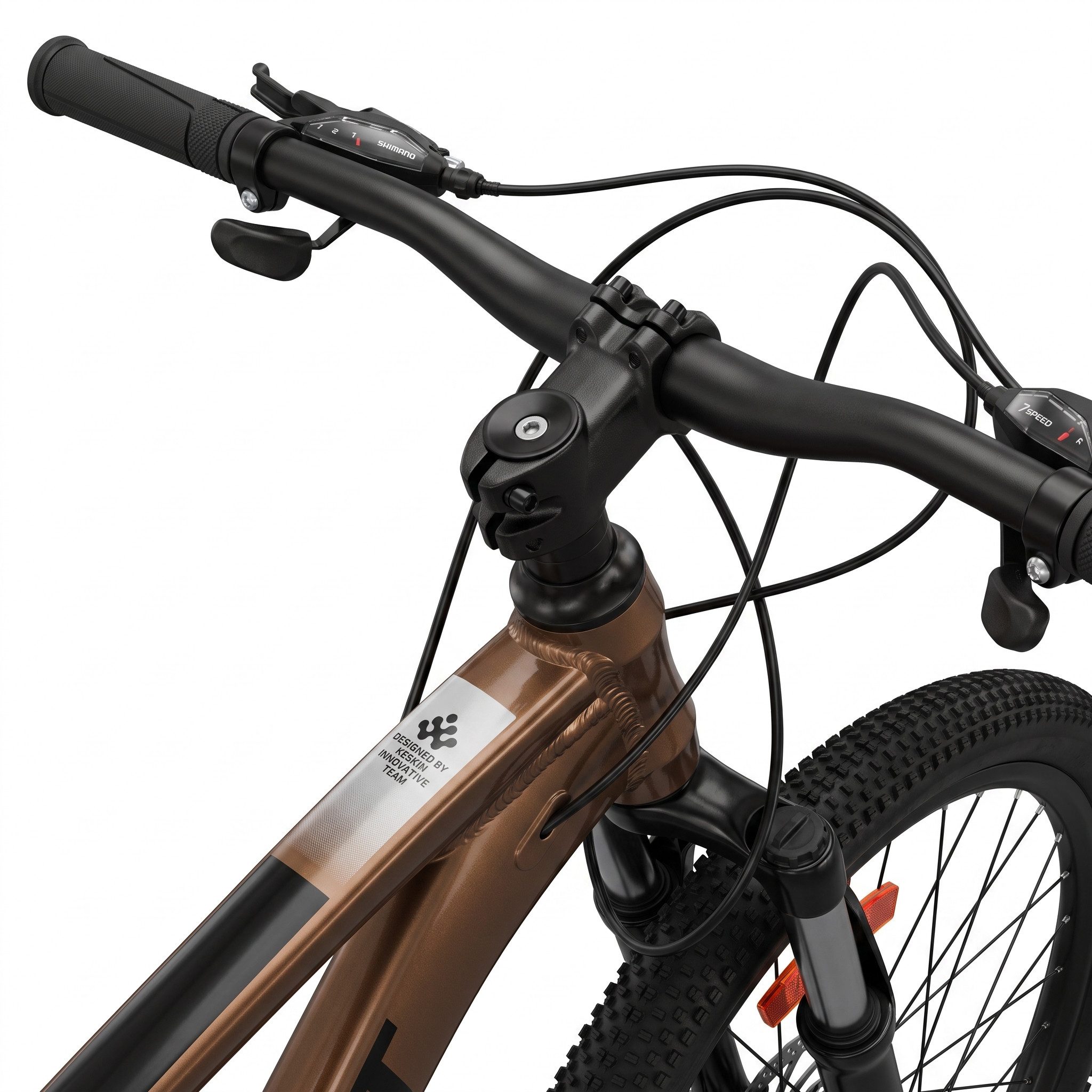 Keskin eBike Mountainbike Keskin MTB1, 29 Zoll Fahrrad für Herren Damen, Mädchen und Jungen, 21 Gang Shimano RD-TY300D/EF500 Schaltwerk, Kettenschaltung, (Aluminiumrahmen, mechanischen Scheibenbremsen), mit 29"x2,35" Luftreifen ideal für Gelände und Alltag