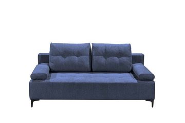 ED EXCITING DESIGN Schlafsofa, Molina Schlafsofa 203 x 107 cm Polstergarnitur Sofa Couch Dunkelblau