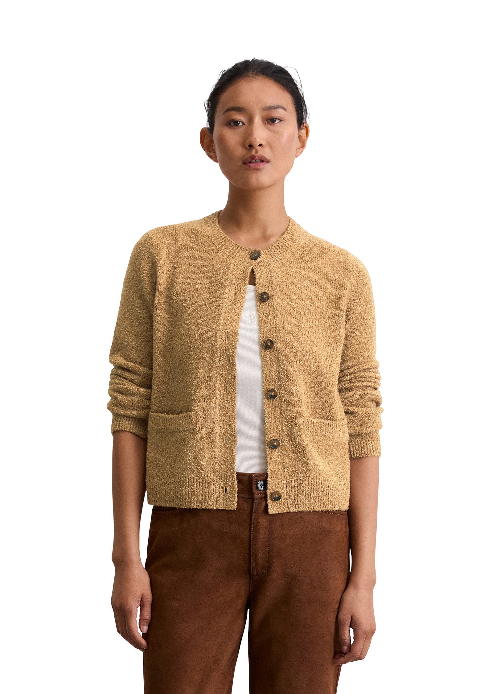 Cardigan aus Bouclé-Garn