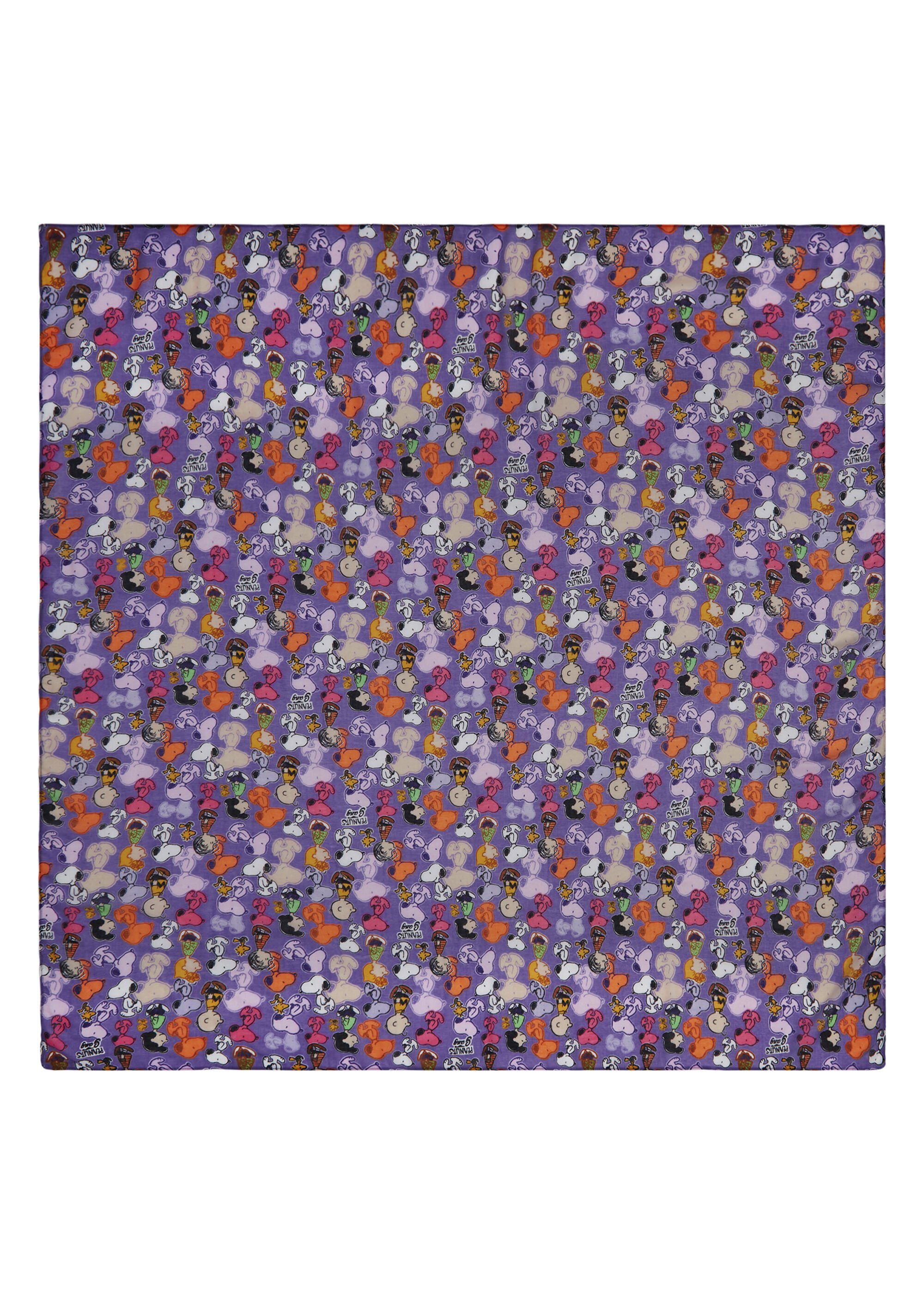 mit Codello lilac Allover-Print Halstuch PEANUTS,