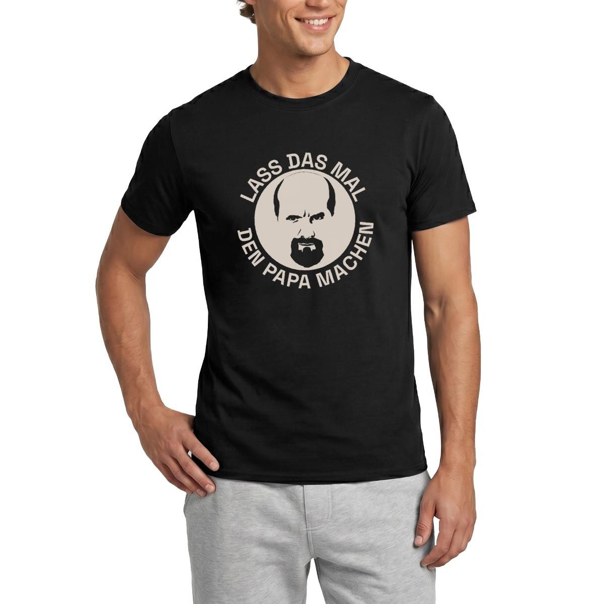 T-Shirt Stromberg Lass Das Mal Den Papa Machen Männer T-Shirt