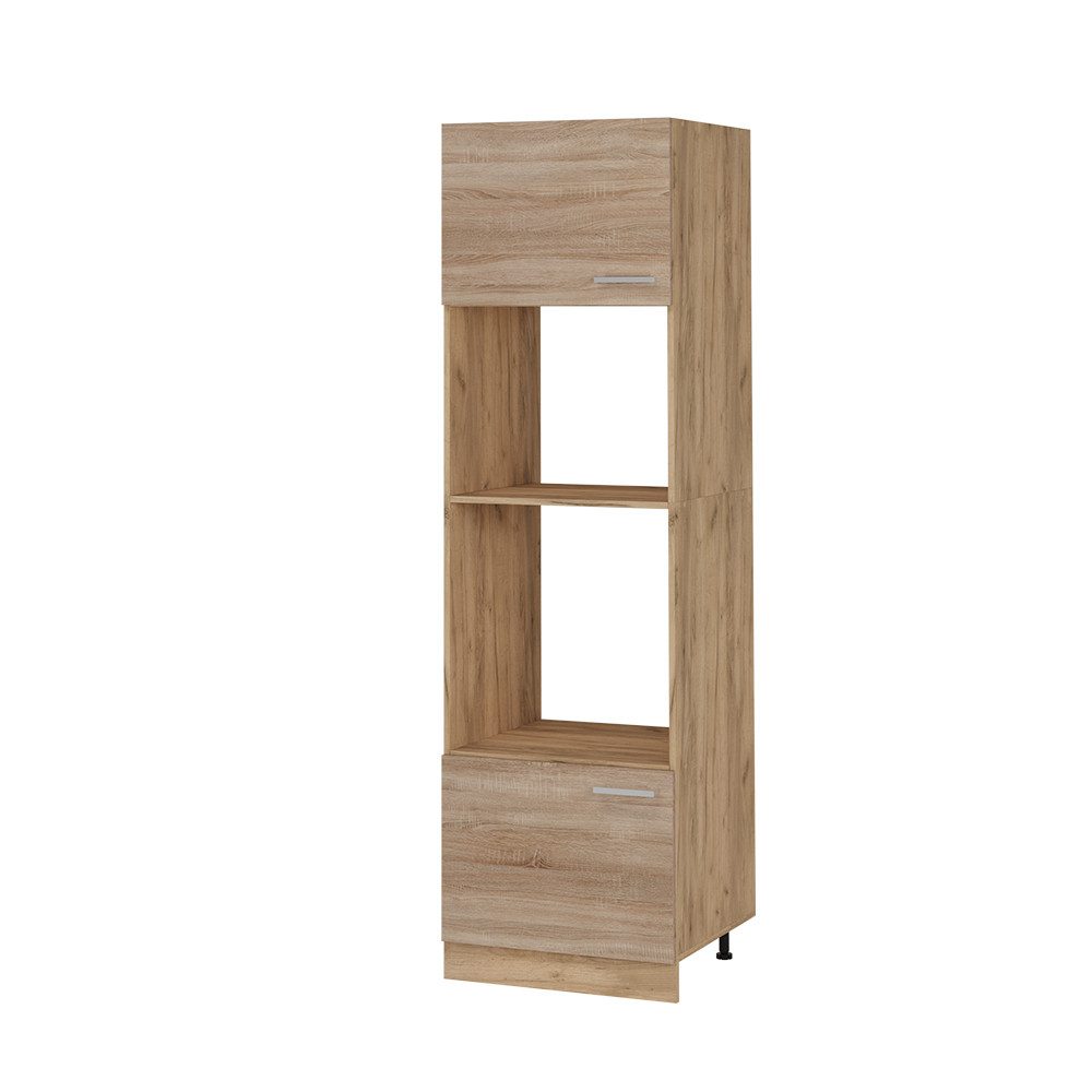Vicco Mikrowellenumbauschrank R-Line, Sonoma/Goldkraft Eiche, 60 günstig online kaufen