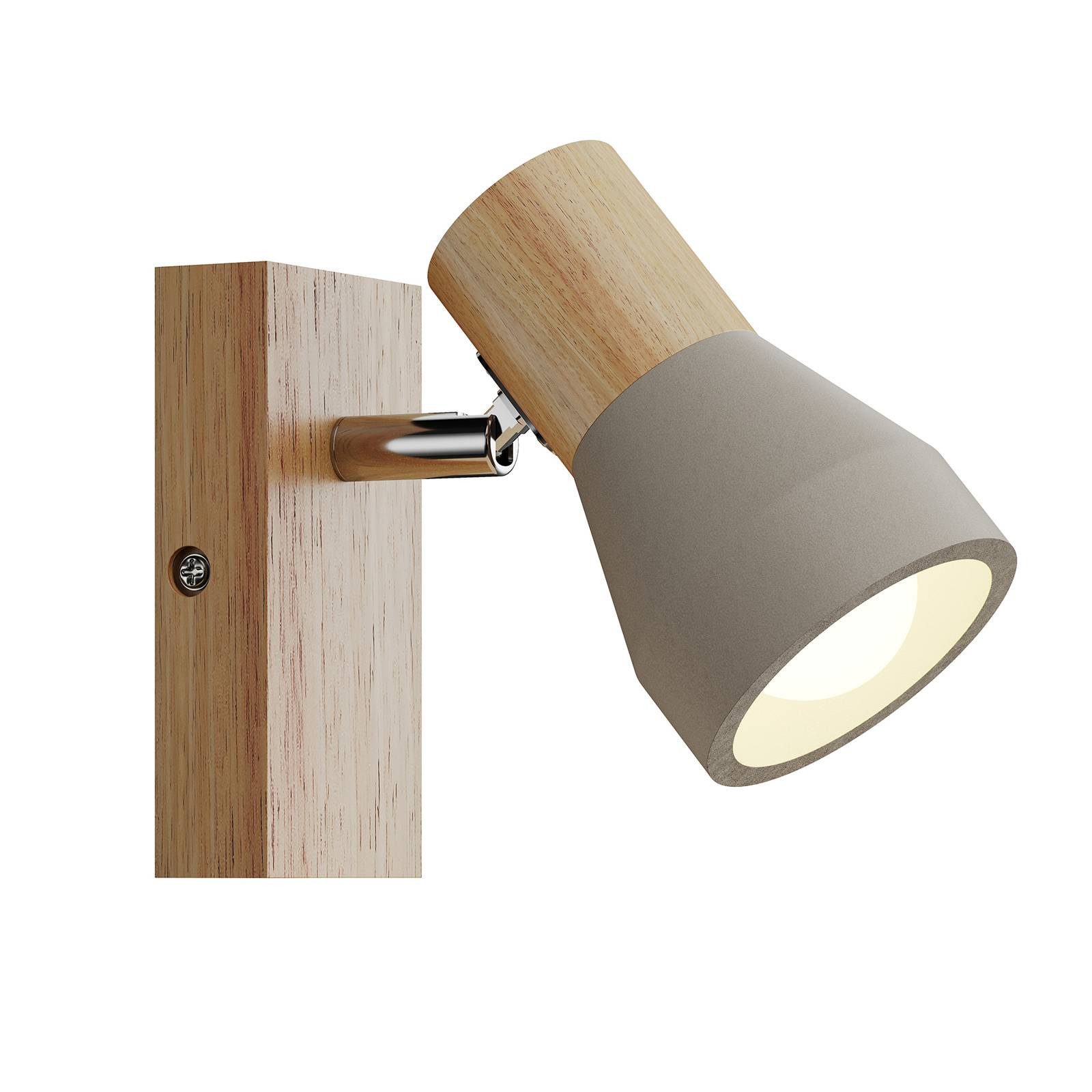 Lindby Strahler Filiz, Skandinavisch, Beton, Holz, günstig online kaufen