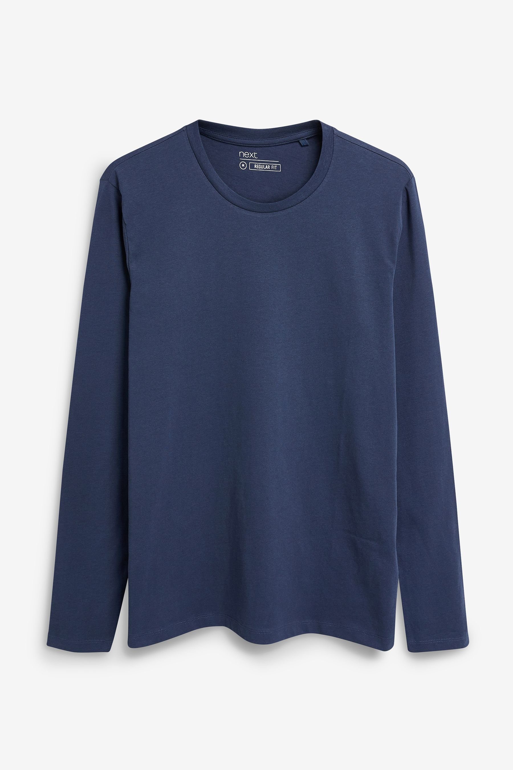 Next Langarmshirt Rundhalsshirt – Regular Fit günstig online kaufen