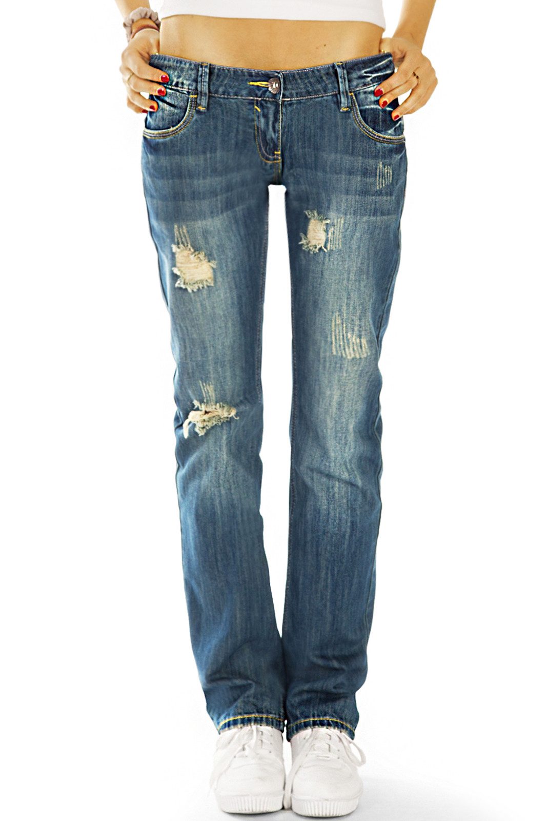 be styled Low-rise-Jeans Low waist used Baggy Джинси Hose Boyfriend Hüftjeans - Damen - j1z-st