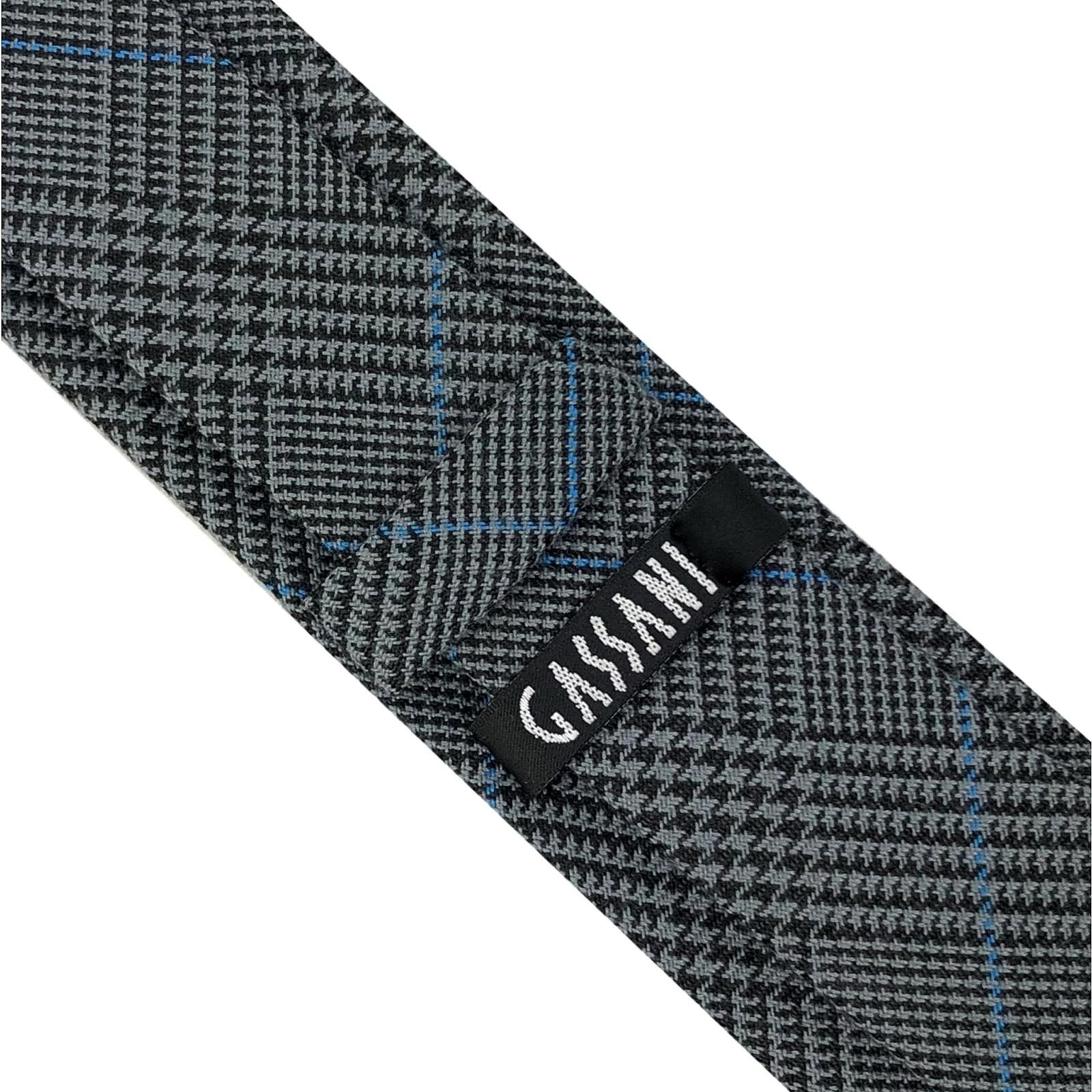 GASSANI Krawatte Herren-Krawatte Kariert, Karo-Krawatte z. Anzug Sakko Schmal Slim (1-St., Tweed-Krawatte, Sportlich, Modern, Schotten-Karo, Tartan-Muster) Woll-Schlips 6cm Schmale Retro Wollkrawatte, Schlips Binder Wolle