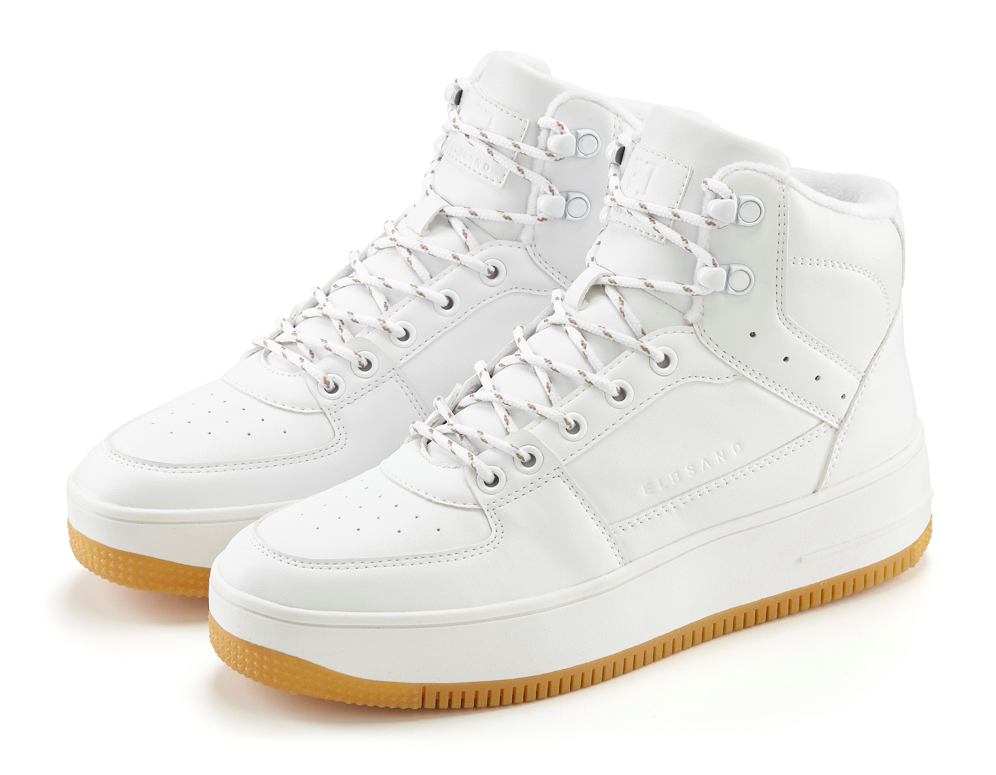 Elbsand Sneaker mit kuscheligem Warmfutter, Freizeitschuh, Halbschuh, High Top Sneaker