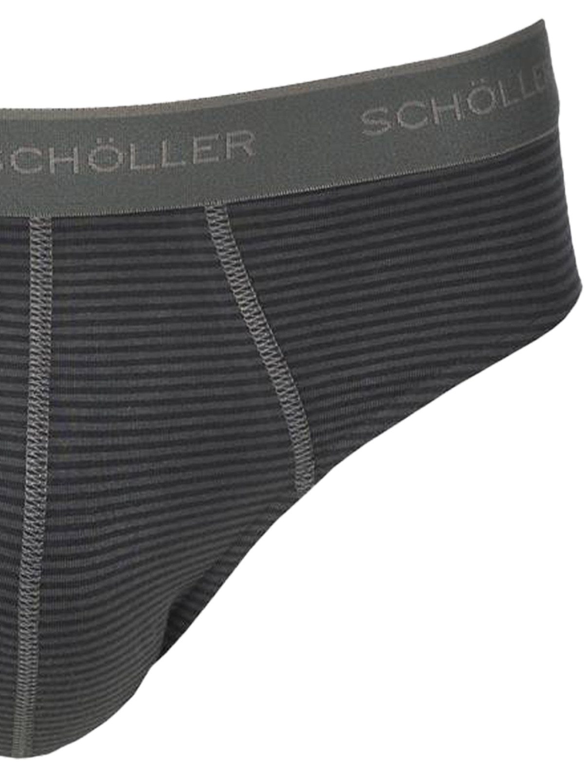 Schöller Slip 3er Pack Herren Slip Baumwolle-Elasthan (Packung, 3-St) -