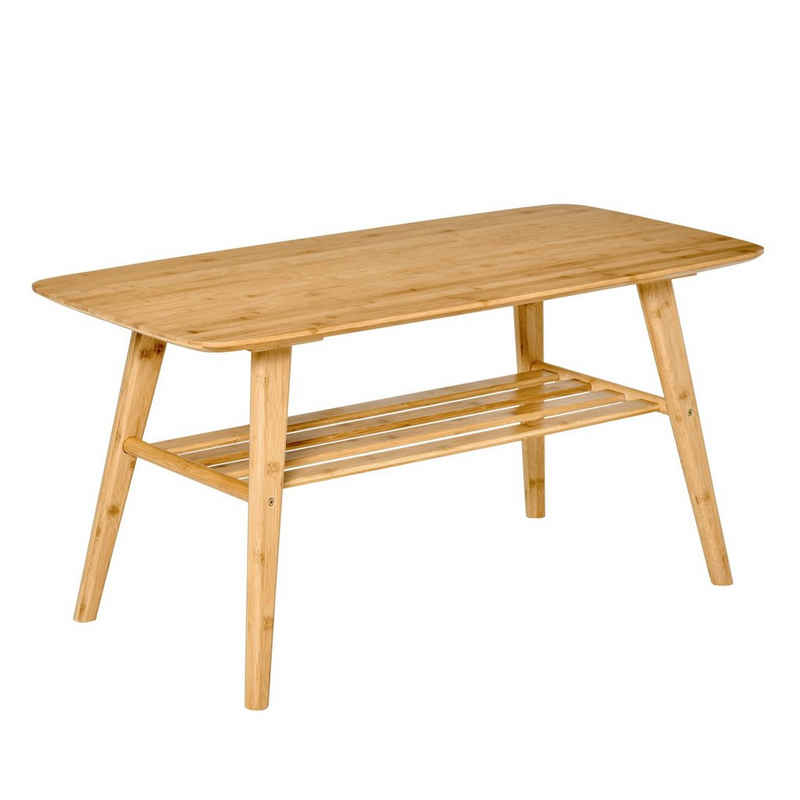 HOMCOM Couchtisch »Tisch aus Bambusholz, minimalistisches design«