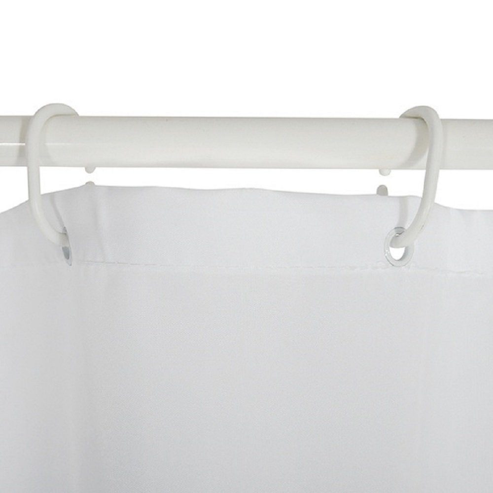 MSV Duschvorhang MSV Anti-Schimmel Duschvorhang - Anti-Bakteriell, waschbar Breite 180 cm, Anti-Schimmel Textil-Duschvorhang, Polyester, 180x200 cm, waschbar – Bild 3 von 4