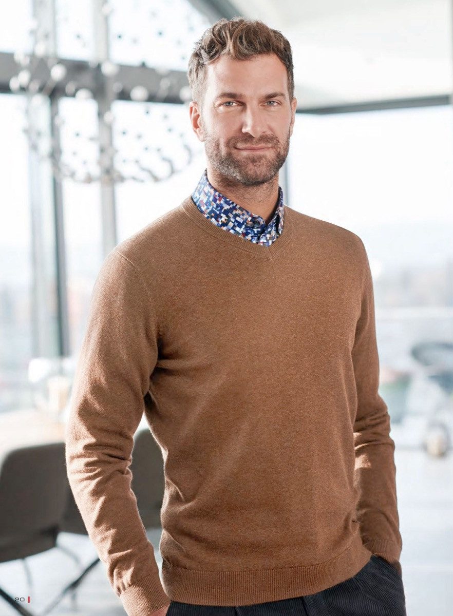 MARVELIS V-Ausschnitt-Pullover Pullover - Merino - günstig online kaufen