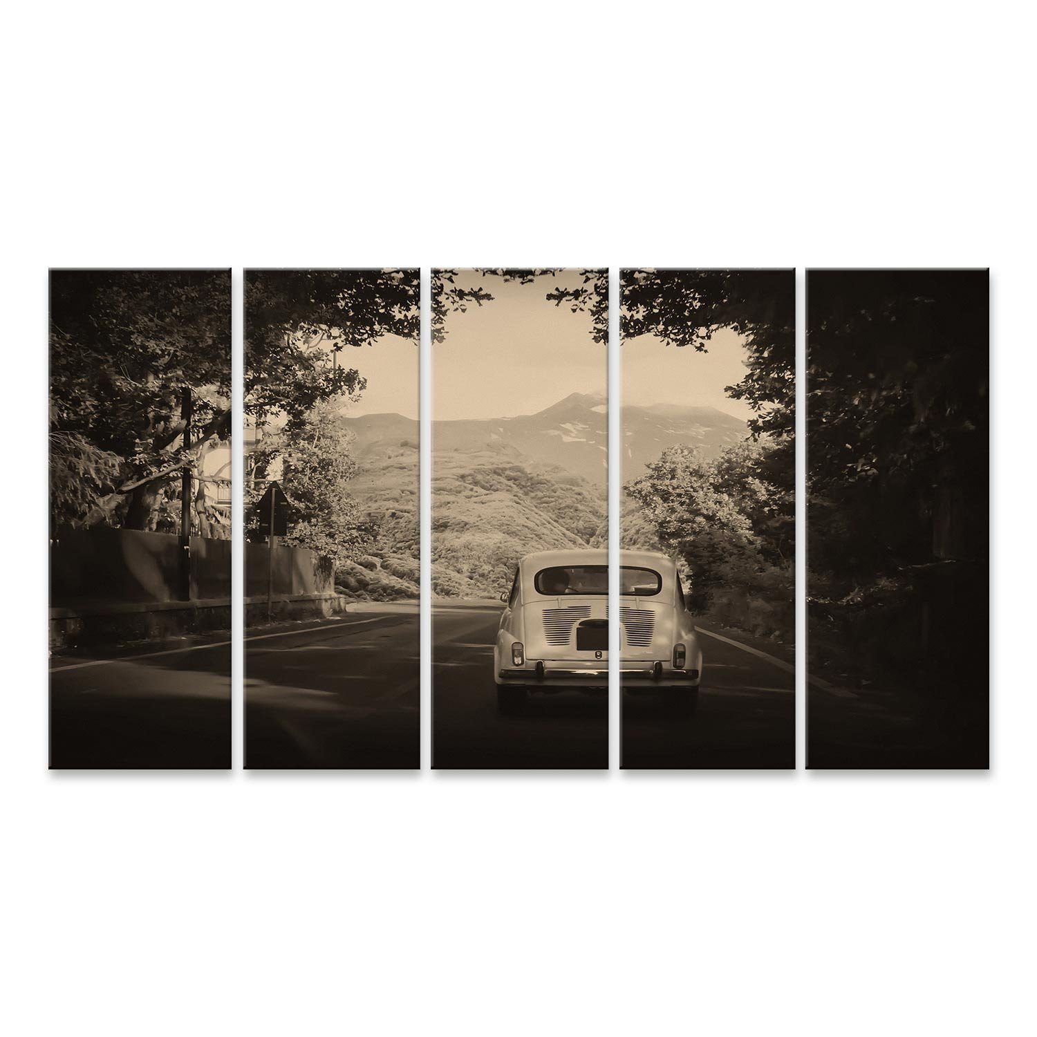 islandburner Leinwandbild Bild auf Leinwand Old Fashioned Auto Wandbild Poster Kunstdruck Bilder