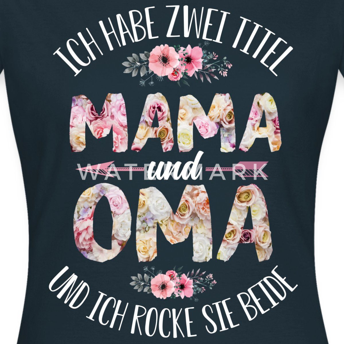 Spreadshirt T-Shirt Ich Habe Zwei Titel Mama Und Oma Frauen T-Shirt (1-tlg) günstig online kaufen