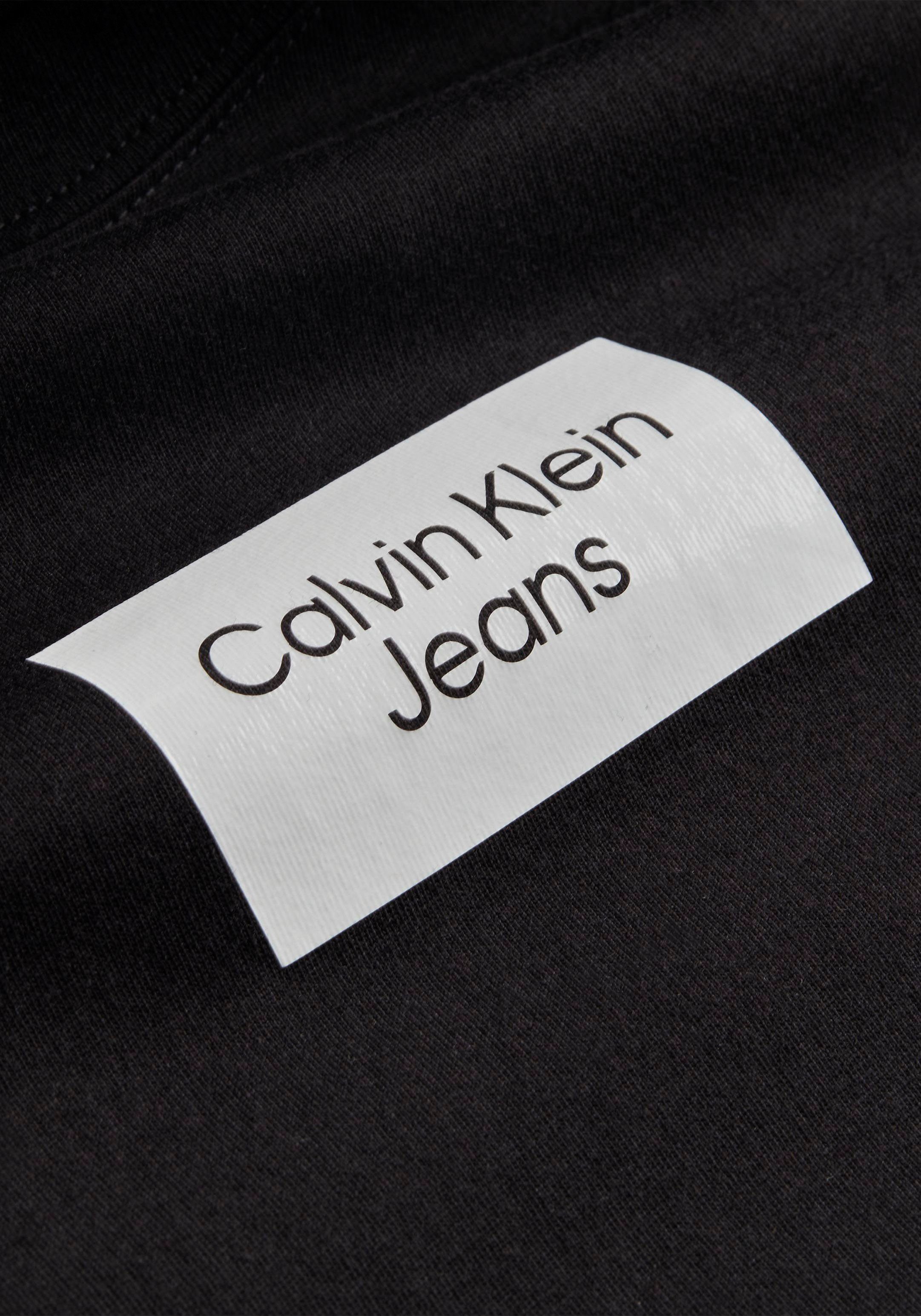 mit TEE Jeans Ck SMALL Calvin Klein T-Shirt CENTER Black BOX Logodruck