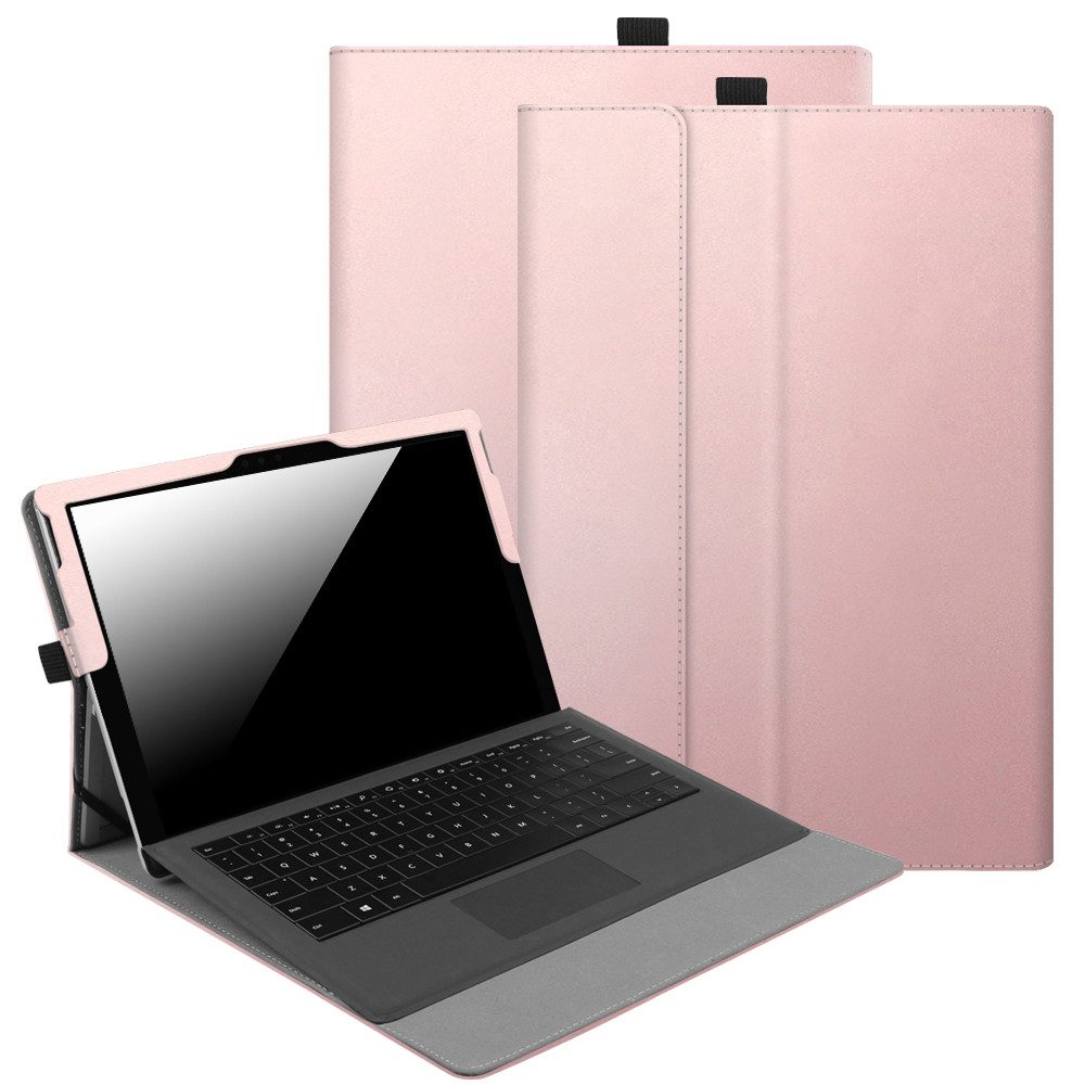 Fintie Tablet-Hülle für Microsoft Surface Pro 7+/ Pro 7/ Pro 6/ Pro 5/ Pro 4/ Pro 3 12,3'', Multi-Sichtwinkel Tasche Hülle aus Kunstleder, Type Cover kompatibel